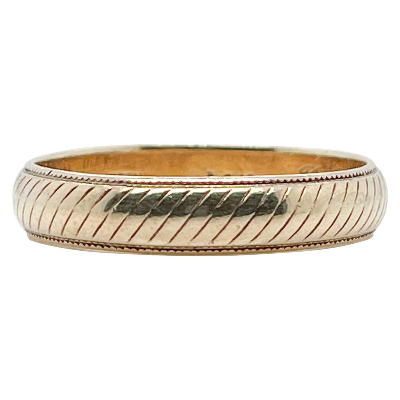 Mid-Century 14 Karat Tiffany & Co. Gold Band or Wedding Ring For Sale