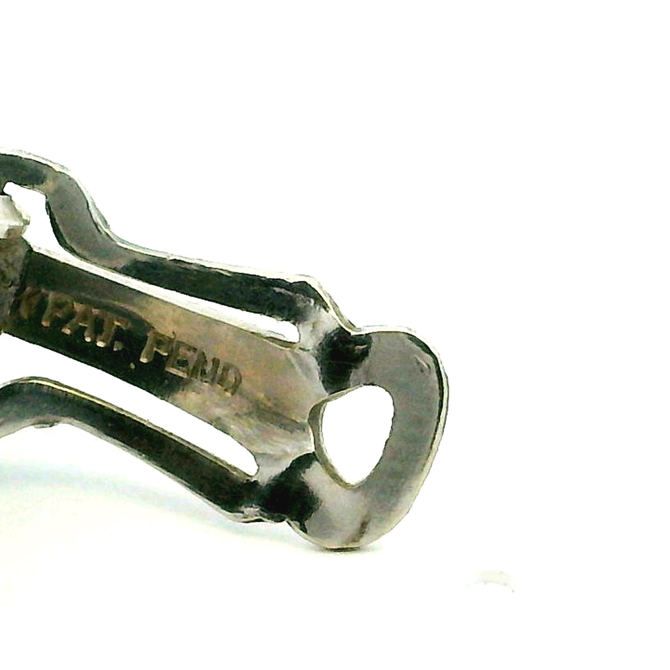 Boucles d'oreilles en or blanc 18 carats, 3 carats. en vente 5