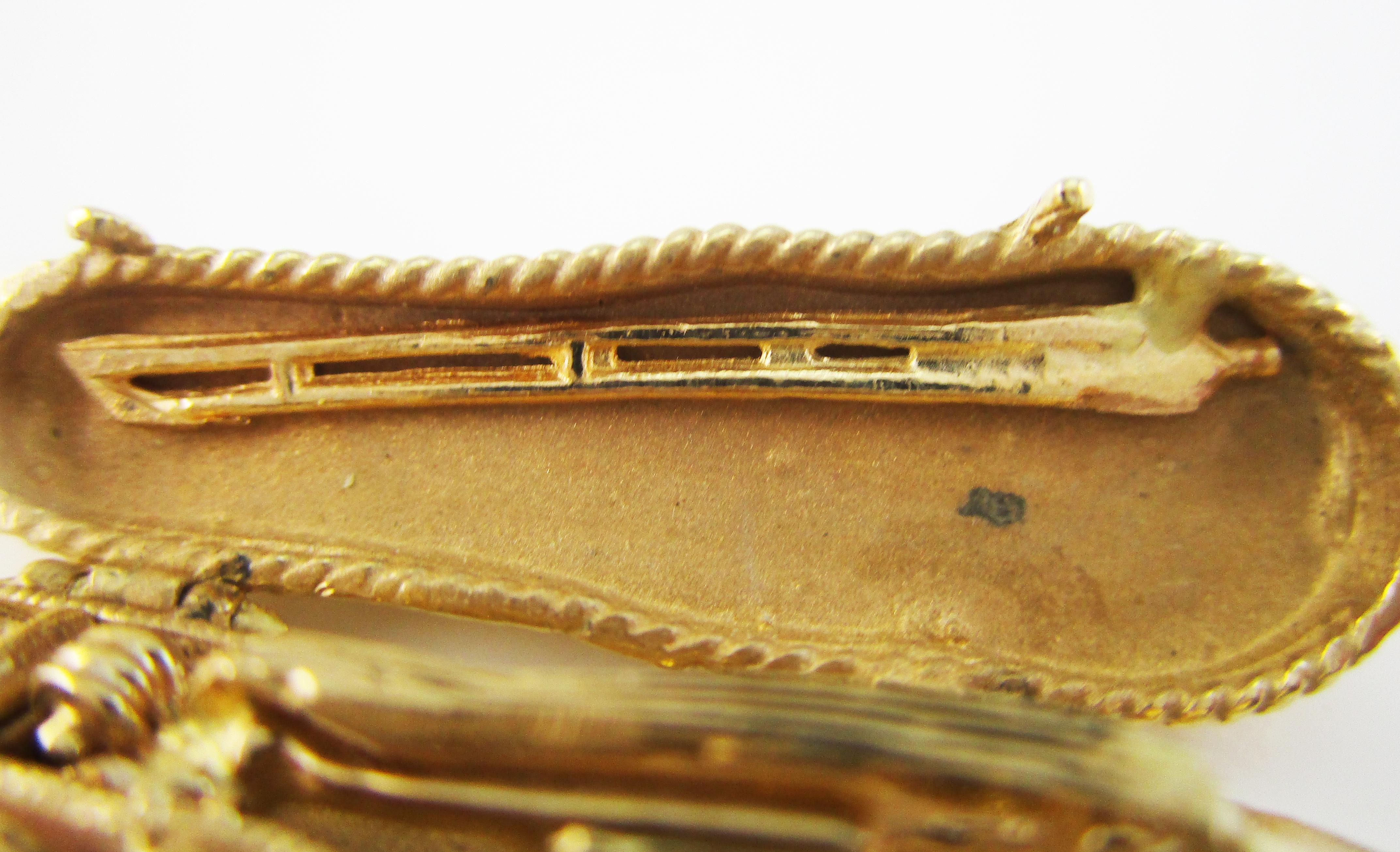 Midcentury 14 Karat Gold Violin Case Locket with Movable Violin Charm Pendant 1