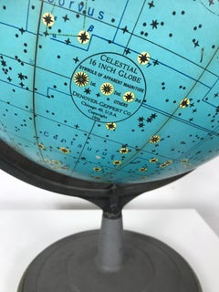 Mid Century 16" Celestial Globe, Zodiac by Denoyer-Geppert., , 1956
