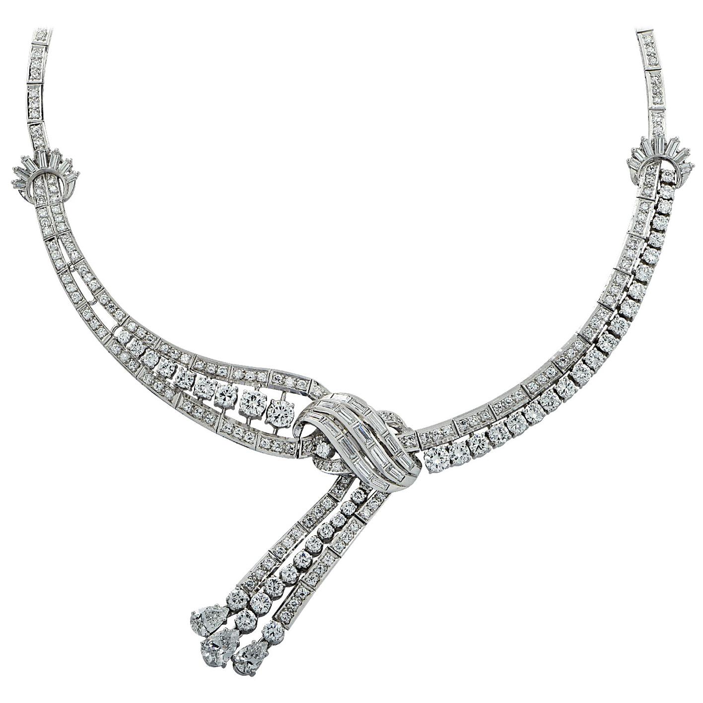 Mid Century 18 Carat Diamond Necklace