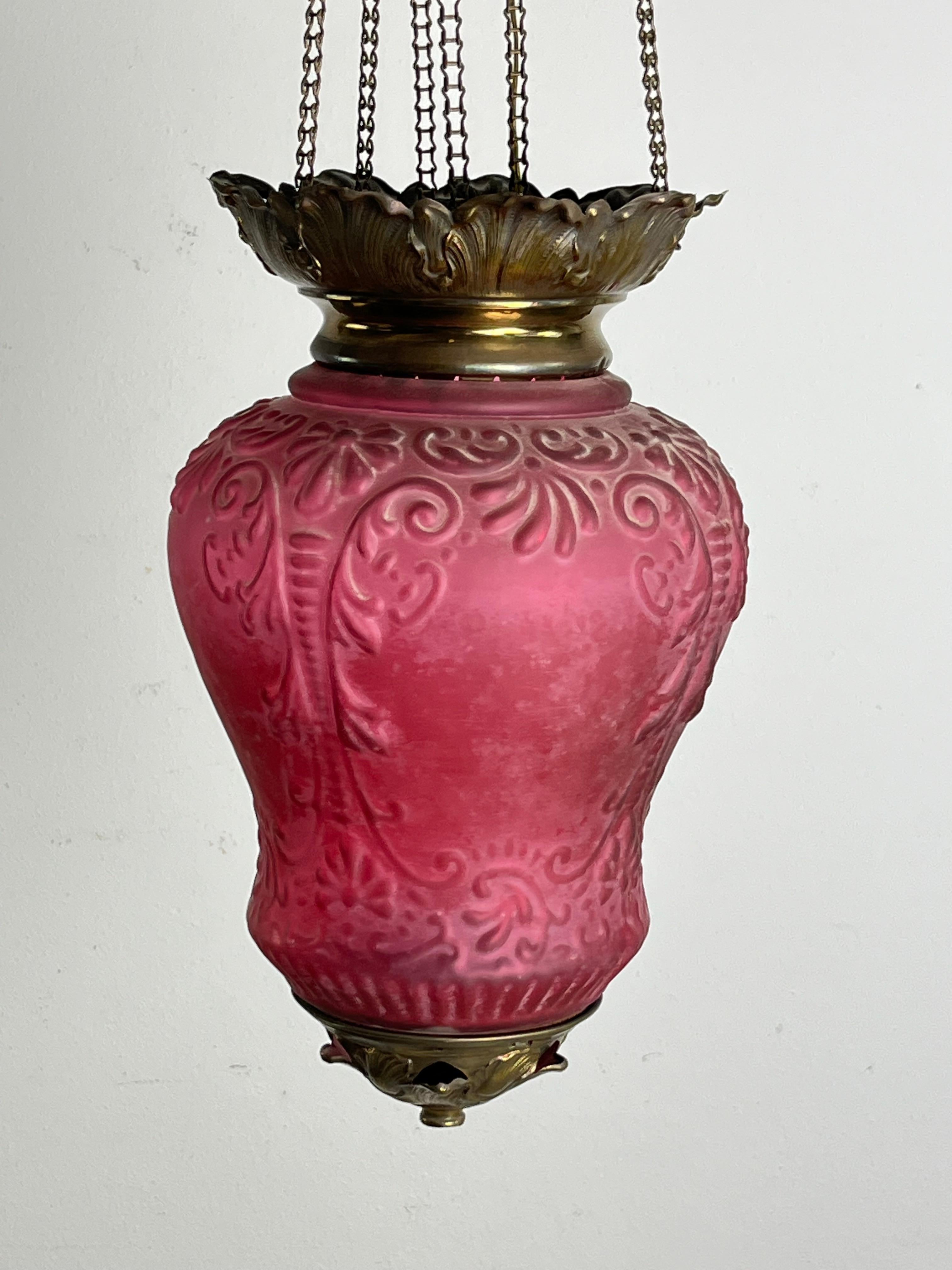 Lámpara colgante italiana de mediados de siglo de 1930 en Bueno estado para la venta en Palermo, IT