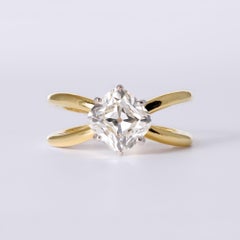 Mid Century 1950 Tiffany & Co GIA Flawless 2 Carat Old Mine Cut Diamond Ring