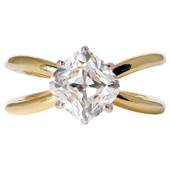 Mid Century 1950 Tiffany & Co GIA Flawless 2 Carat Old Mine Cut Diamond Ring