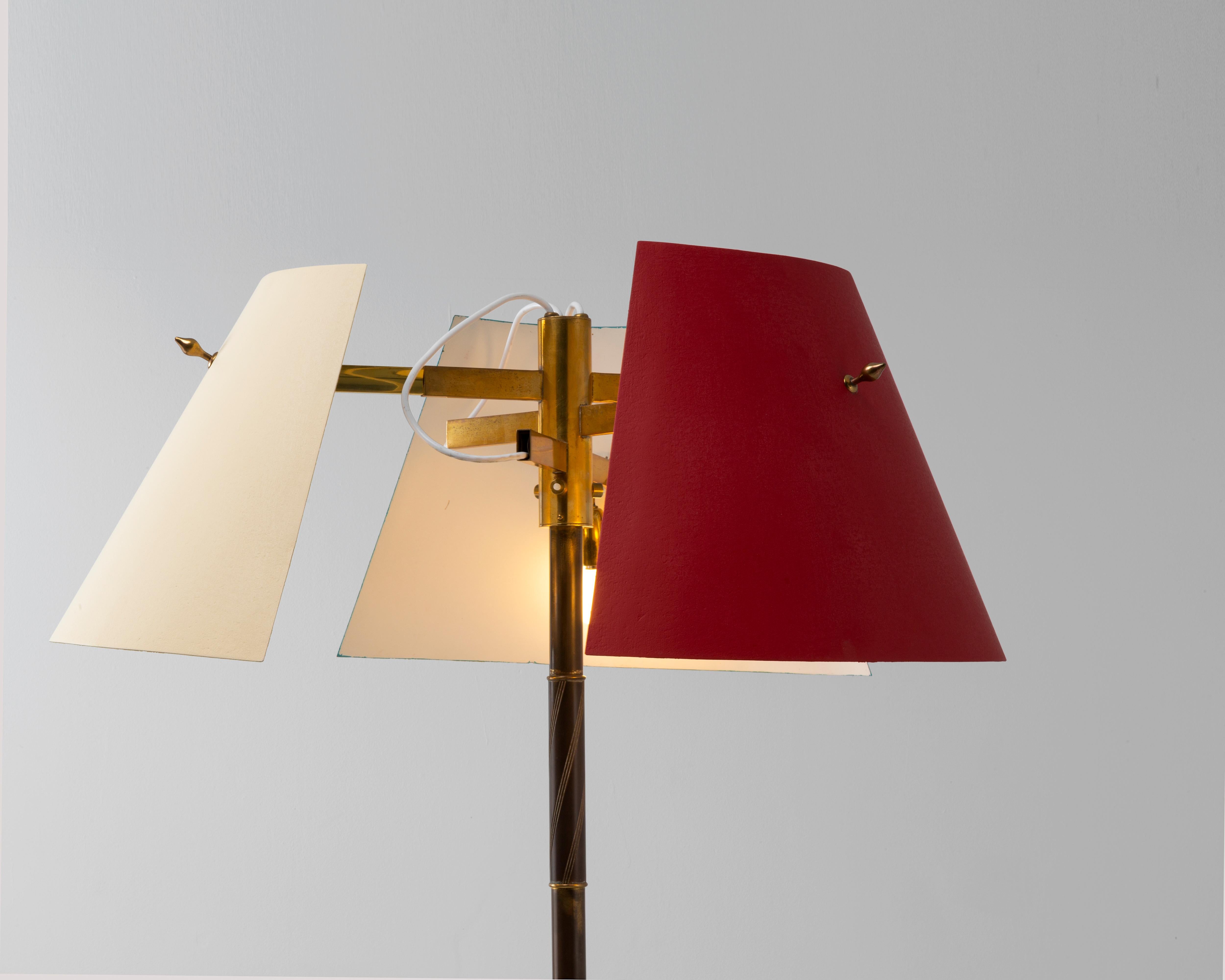 Mid-Century 1950 Vintage Angelo Lelii Stehlampe im Angebot 7