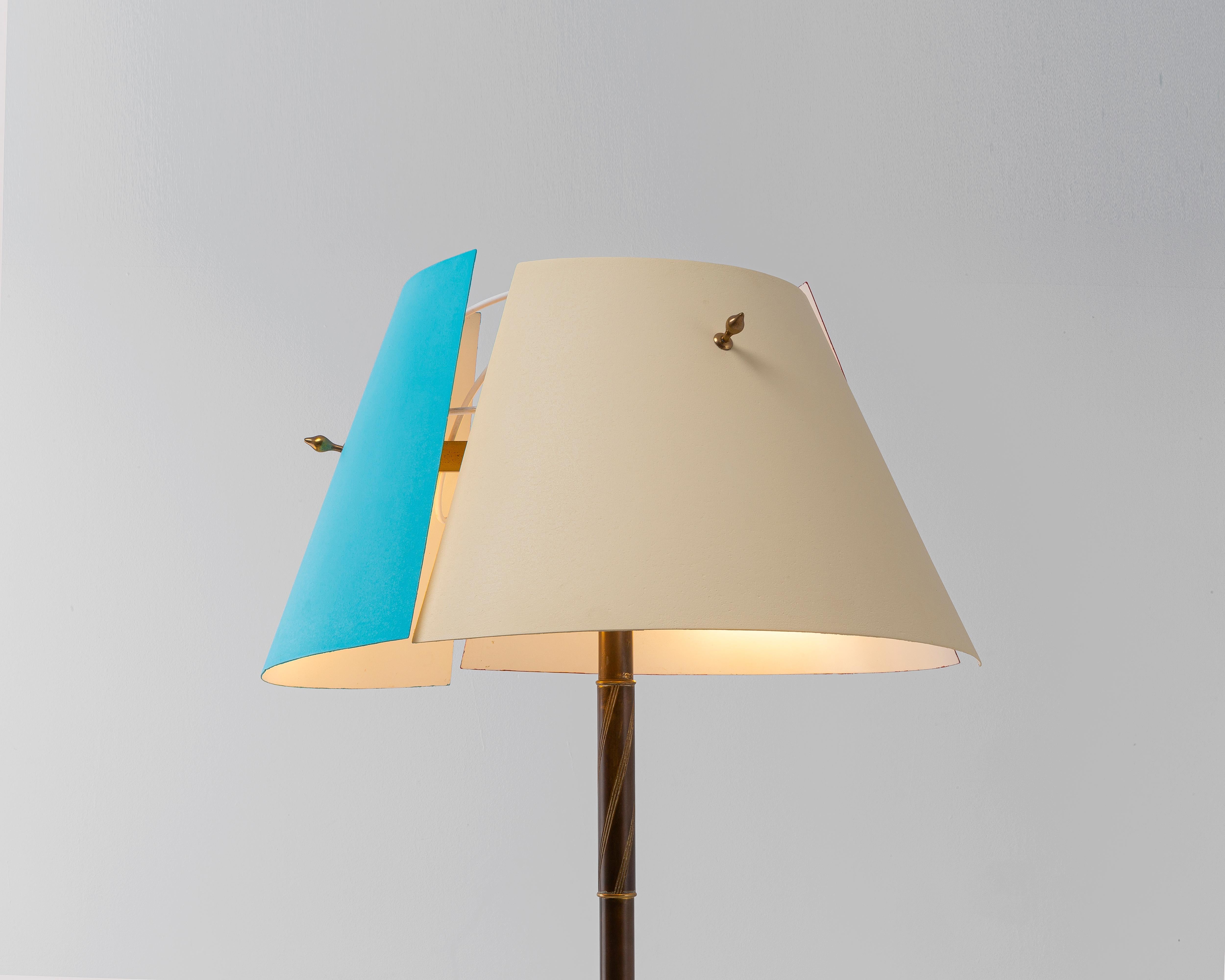 Mid-Century 1950 Vintage Angelo Lelii Stehlampe (Mitte des 20. Jahrhunderts) im Angebot