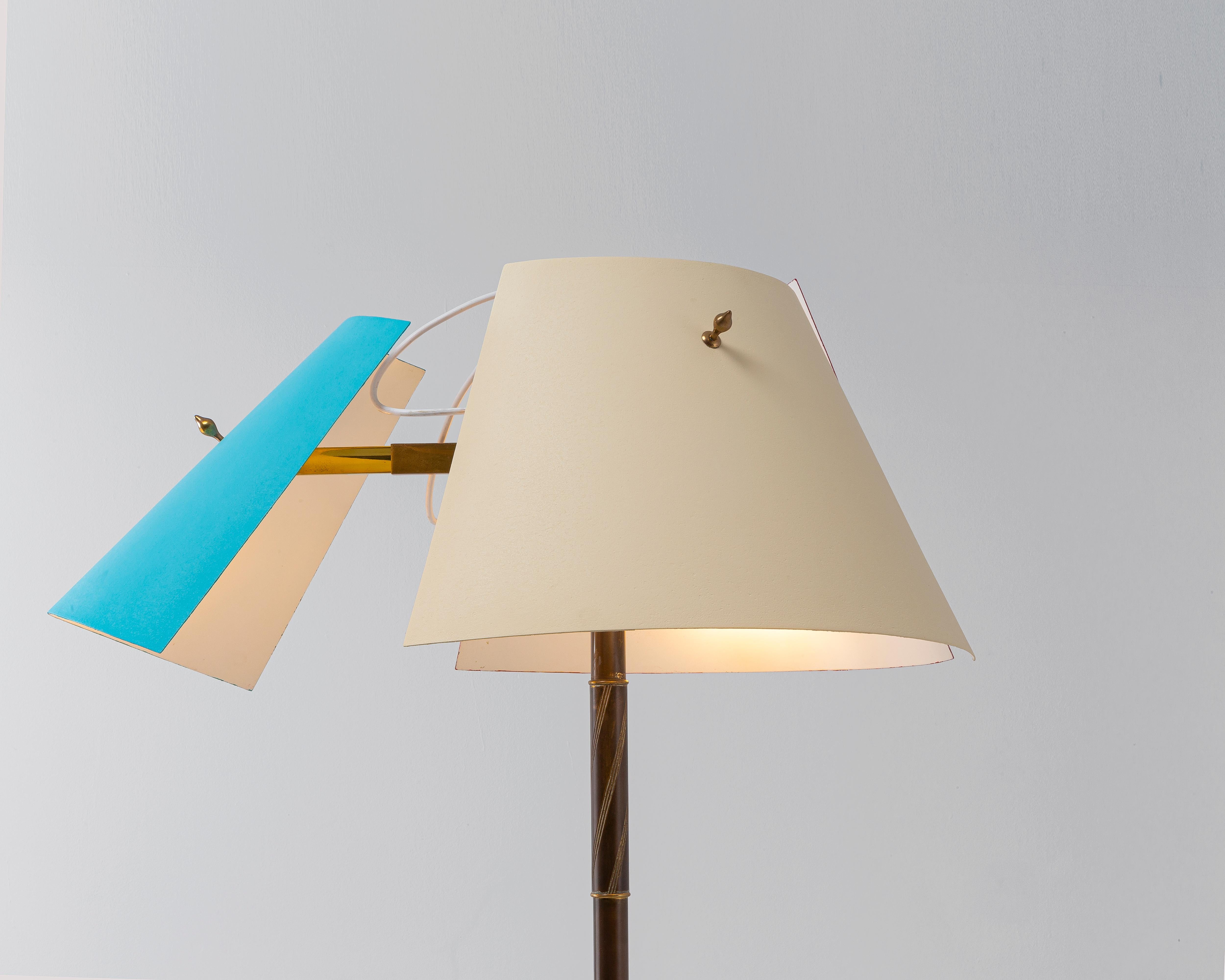 Mid-Century 1950 Vintage Angelo Lelii Stehlampe im Angebot 1