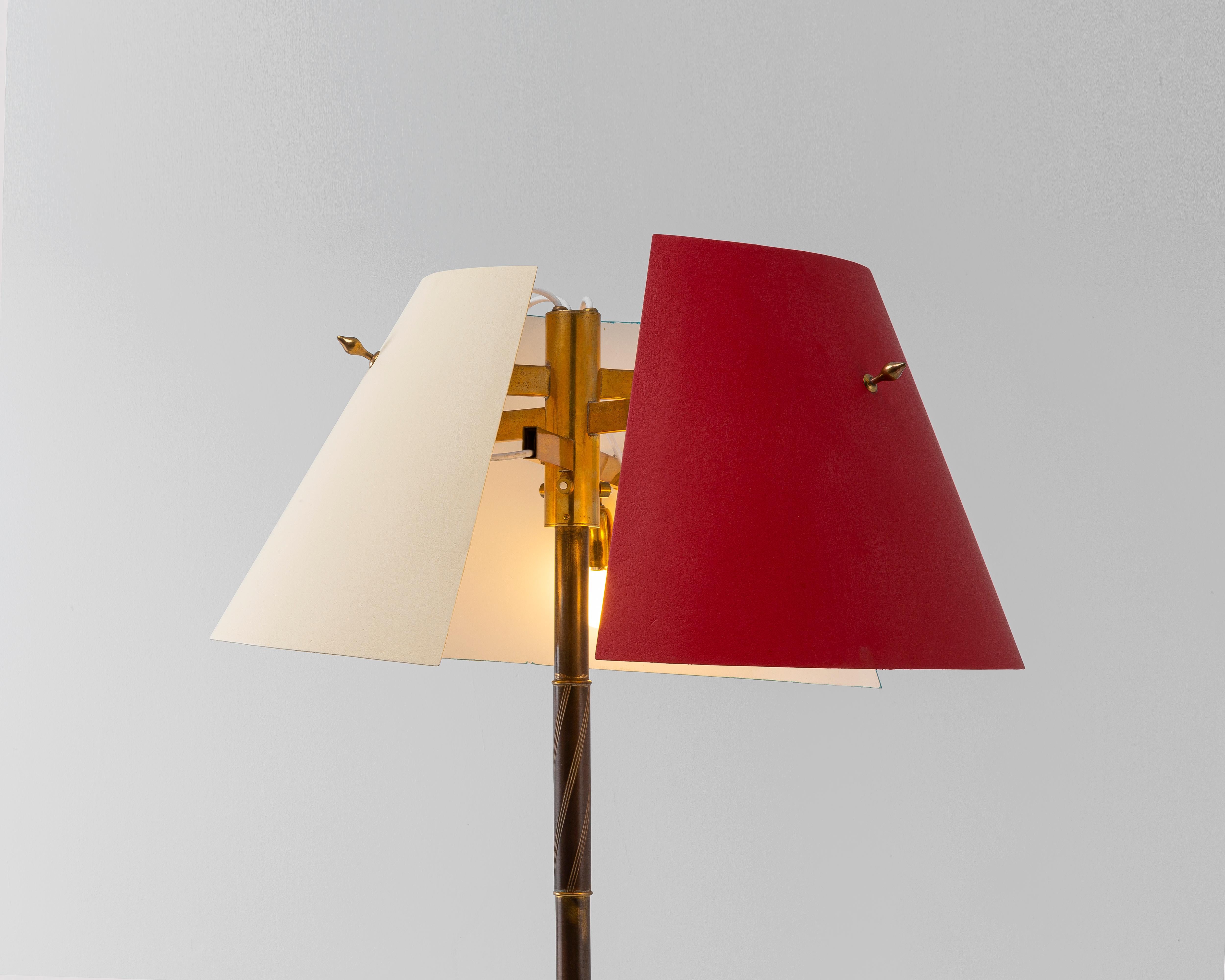 Mid-Century 1950 Vintage Angelo Lelii Stehlampe im Angebot 2
