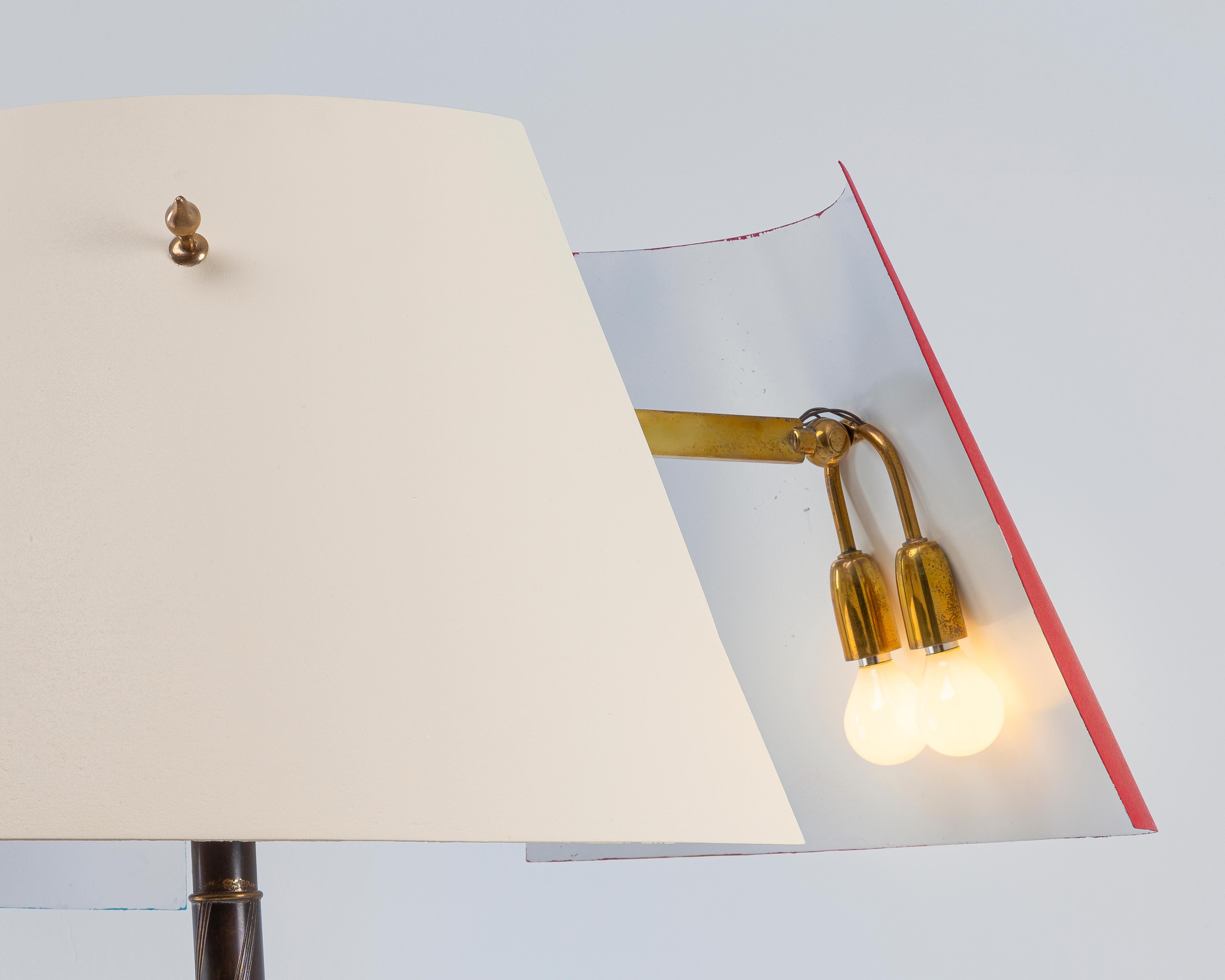 Mid-Century 1950 Vintage Angelo Lelii Stehlampe im Angebot 3