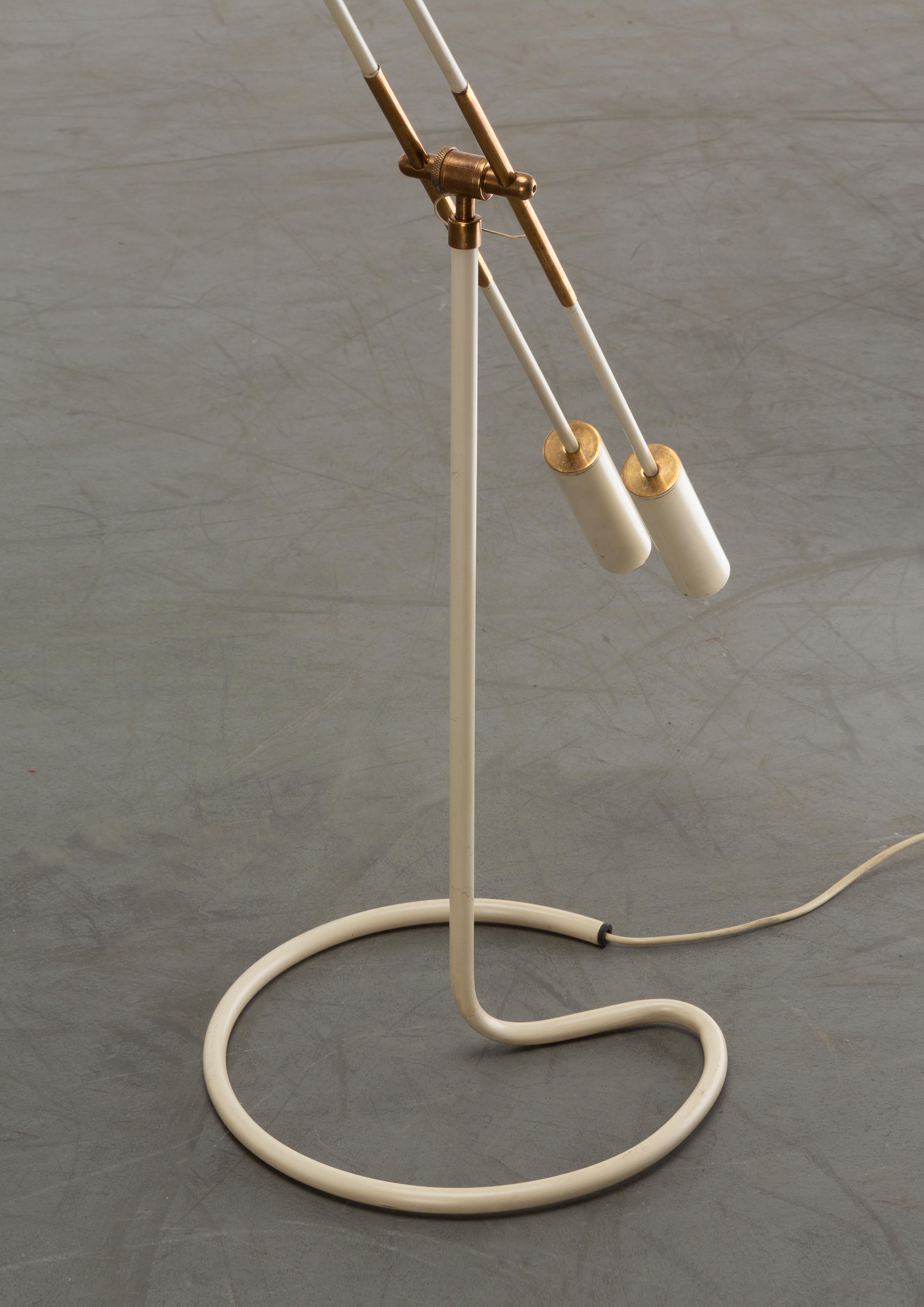 Lampada da terra vintage Franco Legler Movalux, metà del secolo 1950 in vendita 1