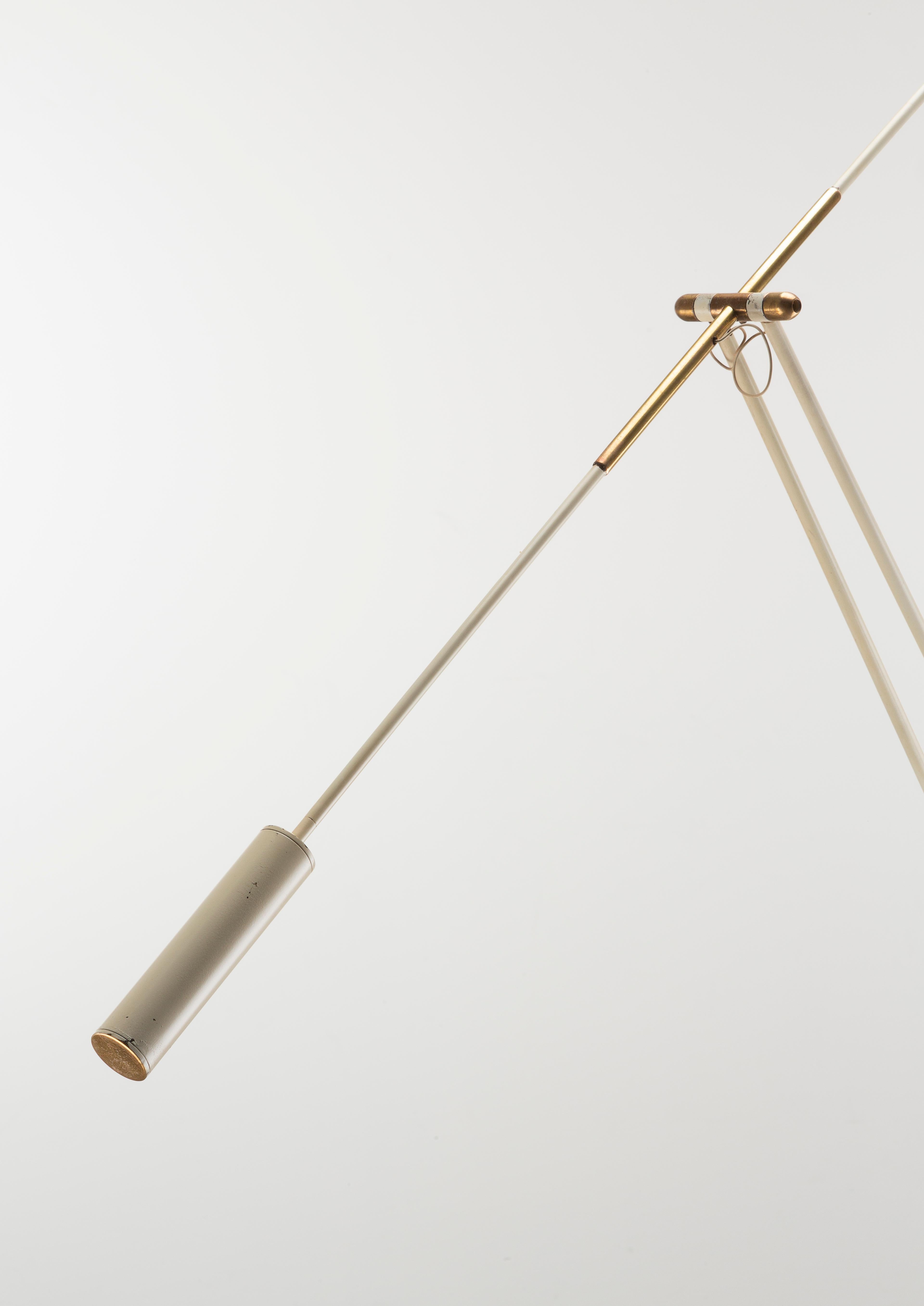 Lampada da terra vintage Franco Legler Movalux, metà del secolo 1950 in vendita 2