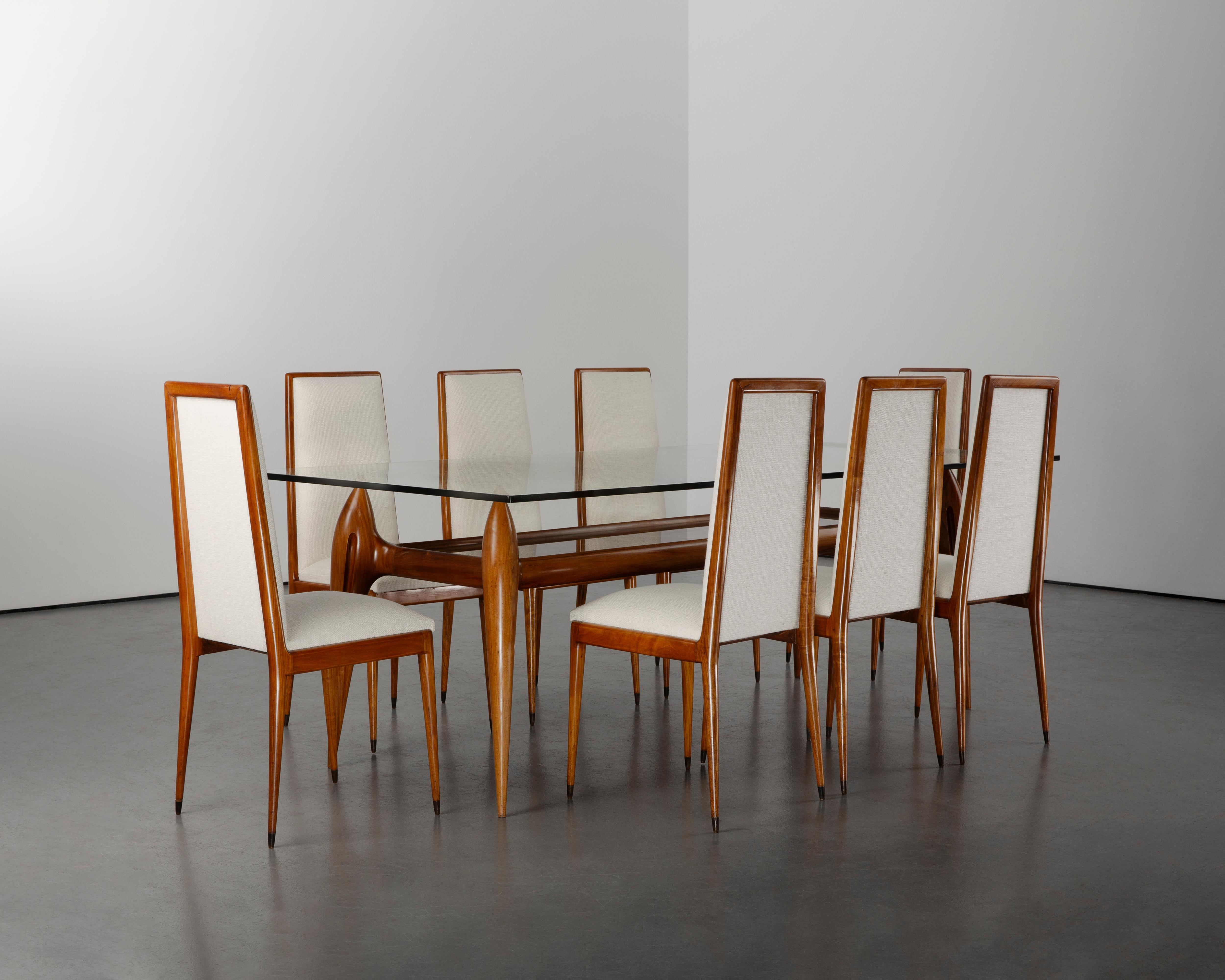 Metà XX secolo Set da pranzo vintage Giuseppe Scapinelli, metà secolo 1950 in vendita