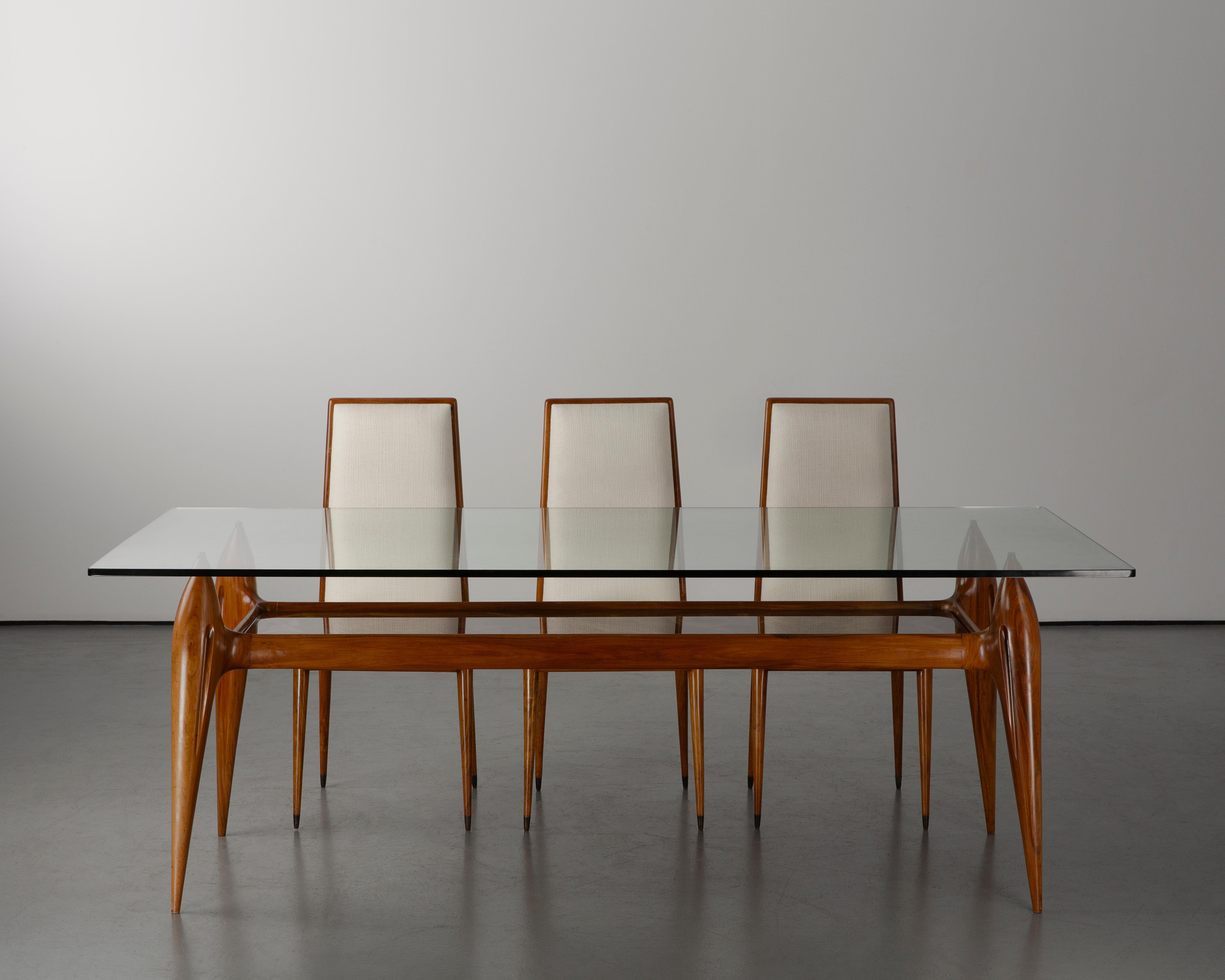 Set da pranzo vintage Giuseppe Scapinelli, metà secolo 1950 in vendita 1
