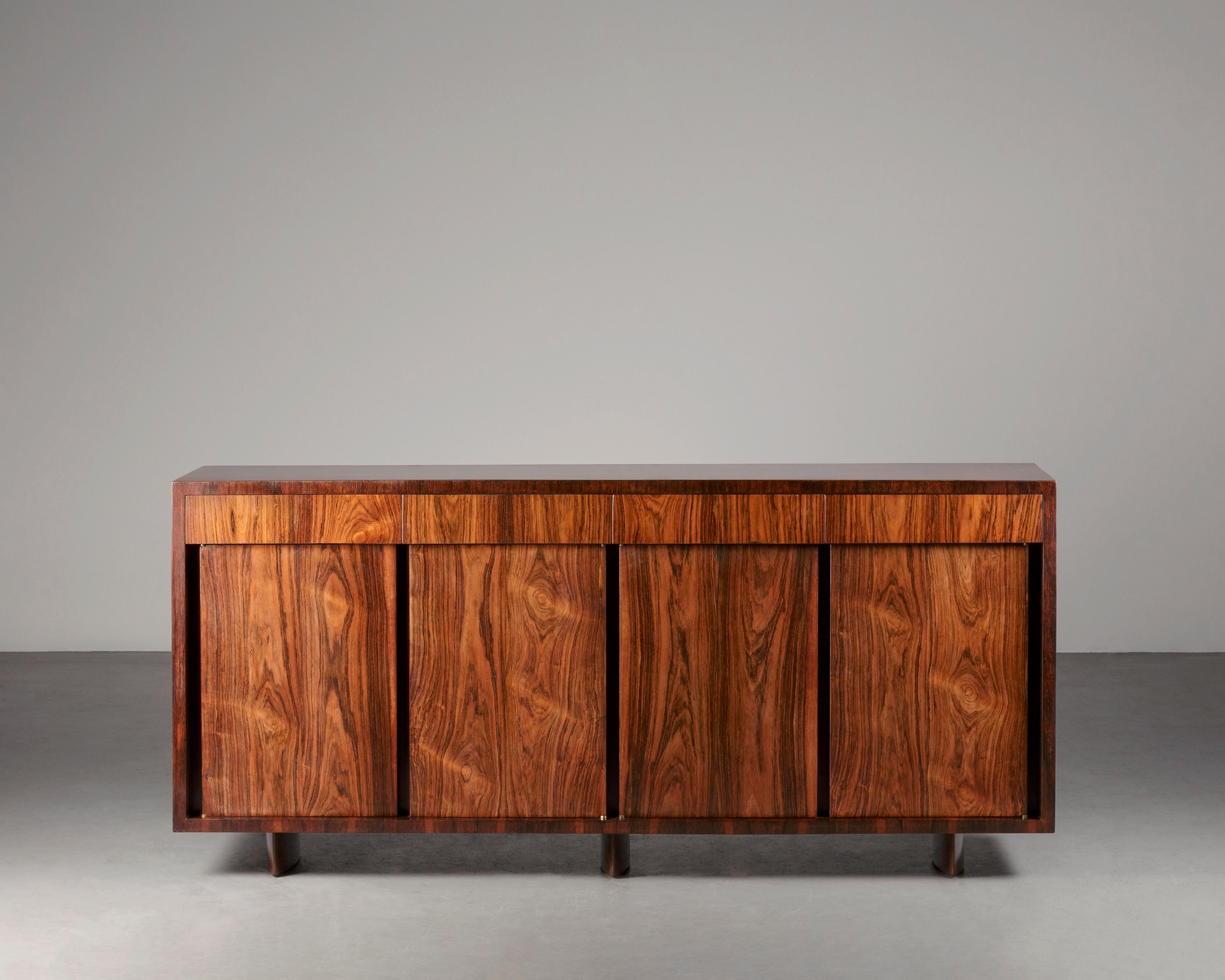 Mid-20th Century Mid-Century 1950 Vintage Joaquim Tenreiro Credenza For Sale