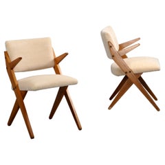 Mid-Century 1950 Vintage José Zanine Caldas Juvenile Armchairs