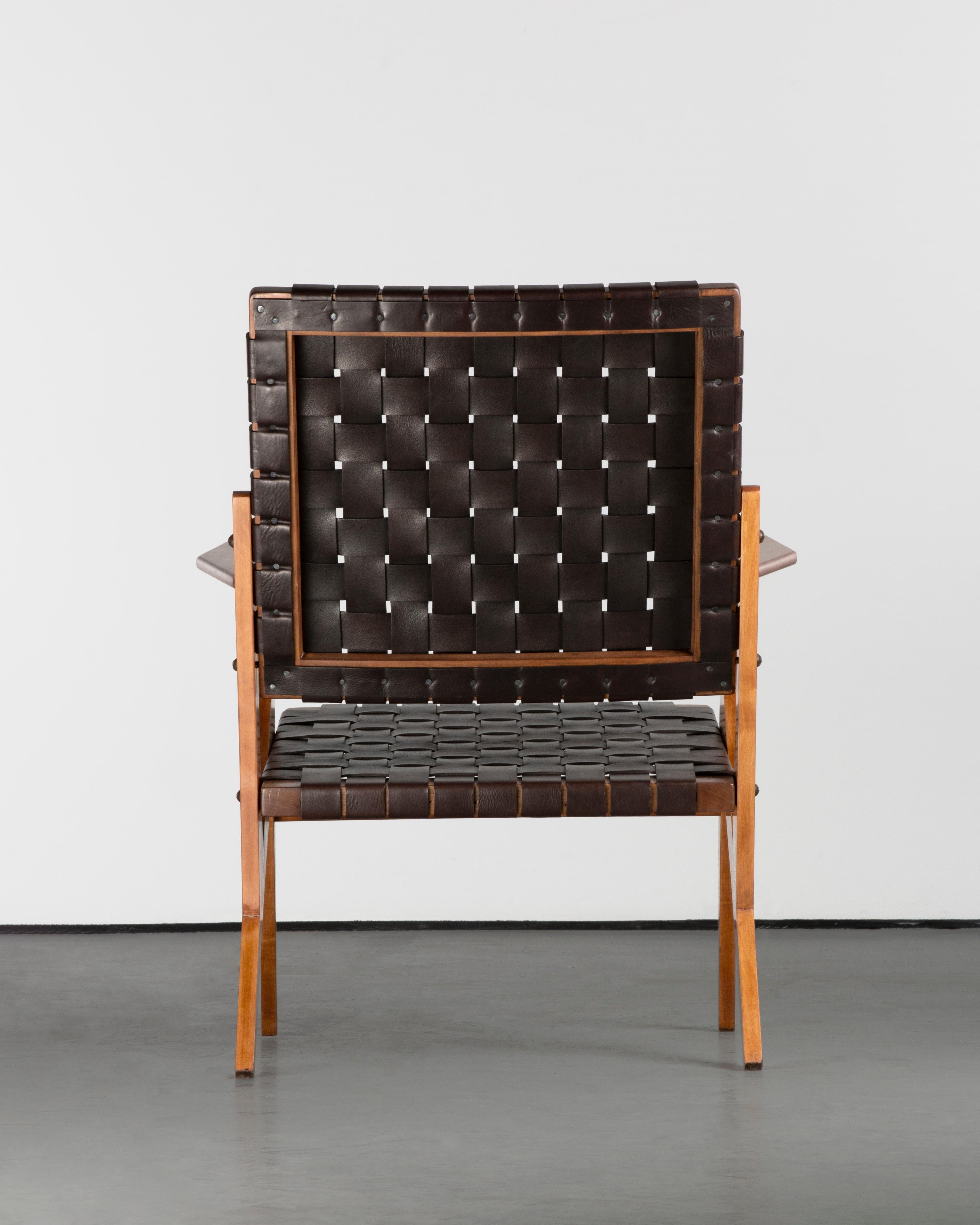 Mid-Century 1950 Vintage Zanine Caldas Armchair For Sale 4