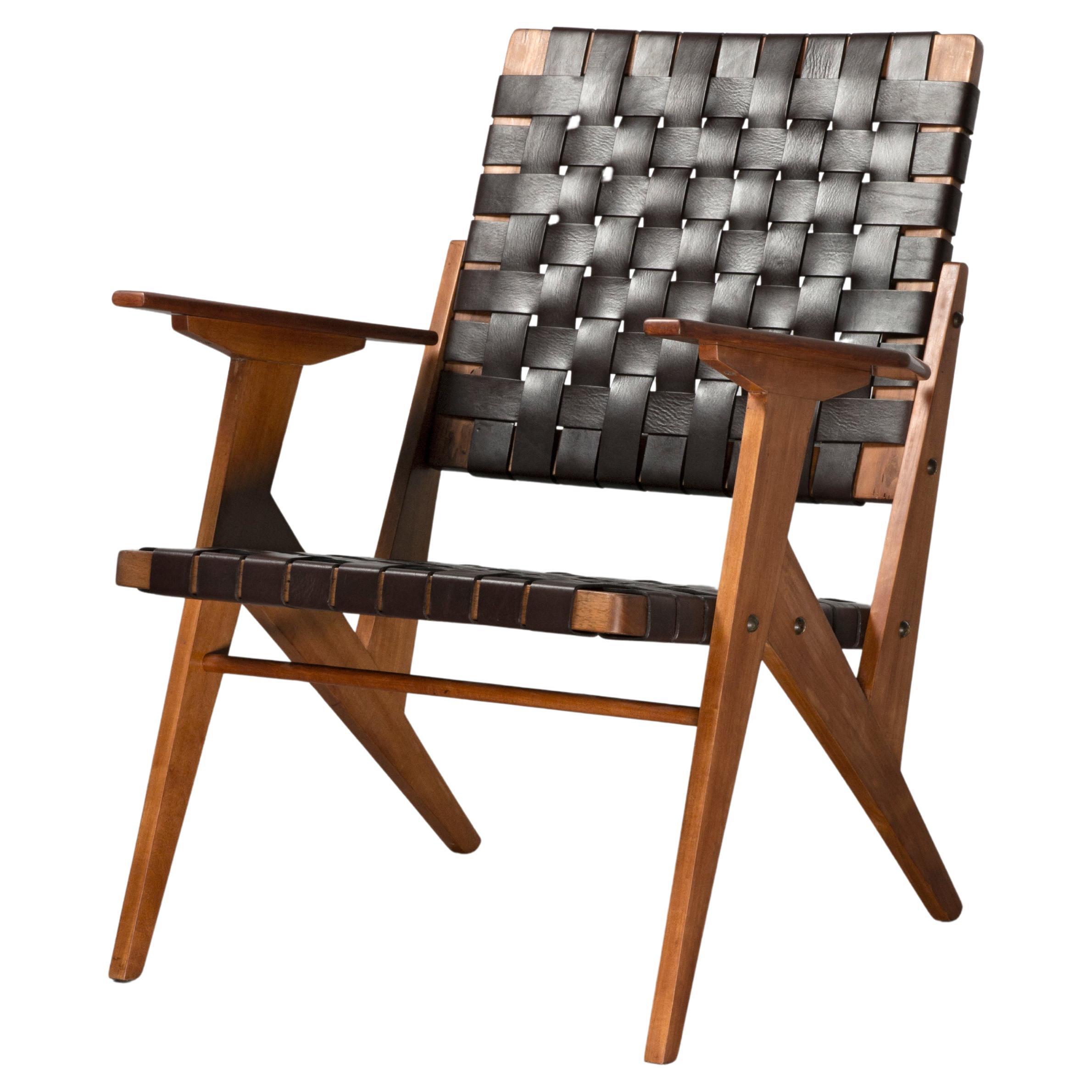 Mid-Century 1950 Vintage Zanine Caldas Armchair
