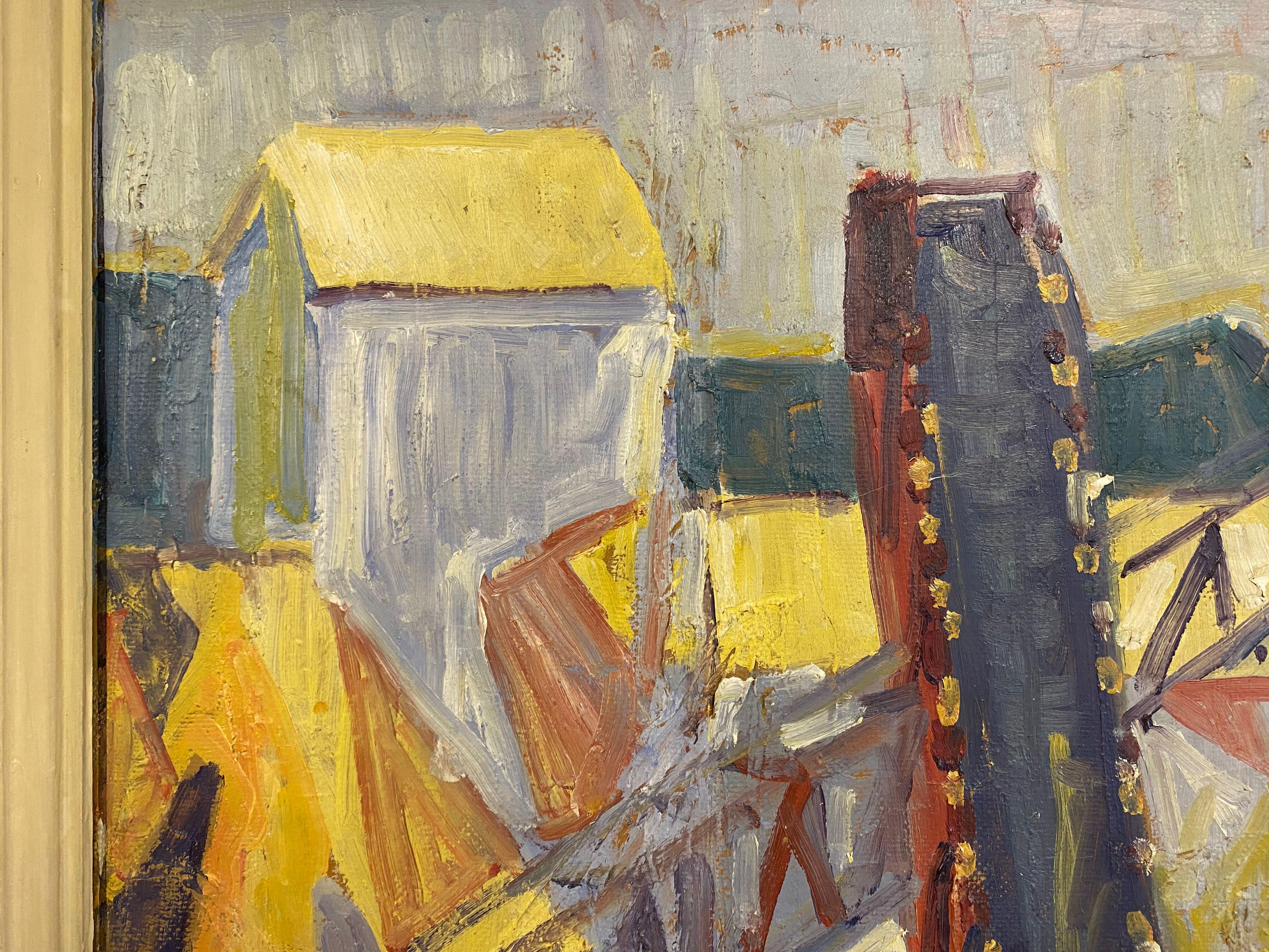 Danese Pittura ad olio danese della metà degli anni '50 in vendita
