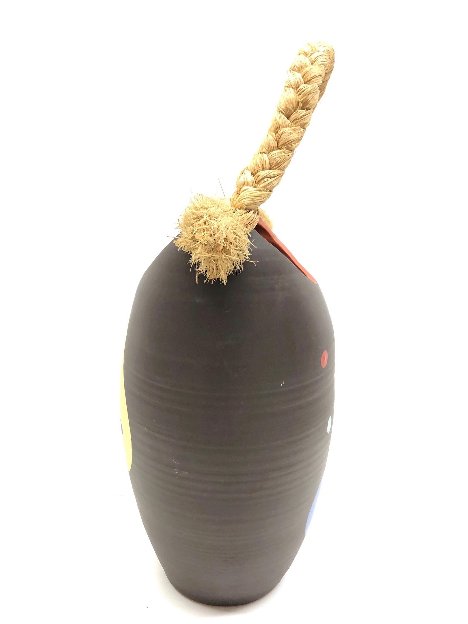 Vase oder Gefäß aus Steingut, Deutschland, Studio Pottery, Mitte des Jahrhunderts 1950er Jahre (Moderne der Mitte des Jahrhunderts) im Angebot