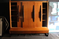 Midcentury '1950s' French Sliding Doors Belief in Oakwood