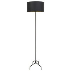 Lampadaire en fer forgé français des années 1950