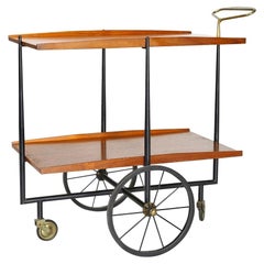 Mid-Century 1950s Italian Cesare Lacca Bar Cart