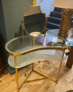 1950s Italian Brass Vanity Table