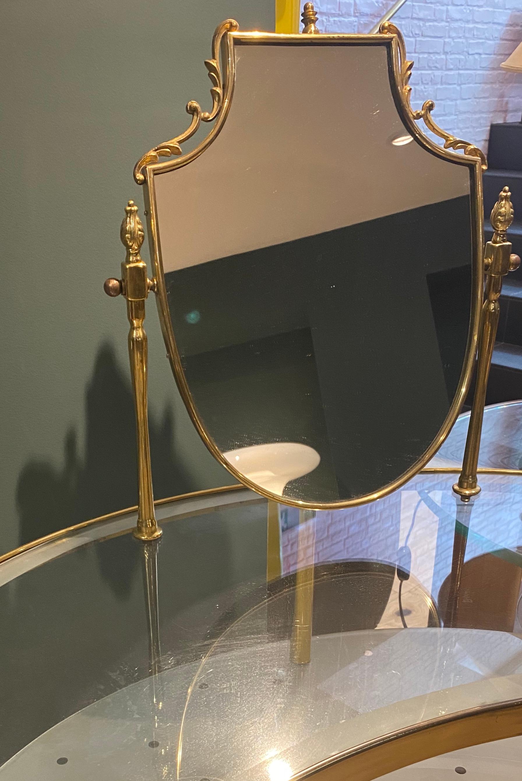 1950s Italian Brass Vanity Table In Good Condition In London, GB