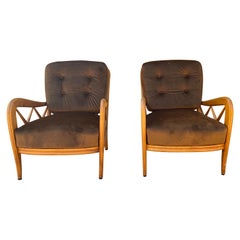 Mid-Century 1950s Italian Paolo Buffa Lounge Chairs