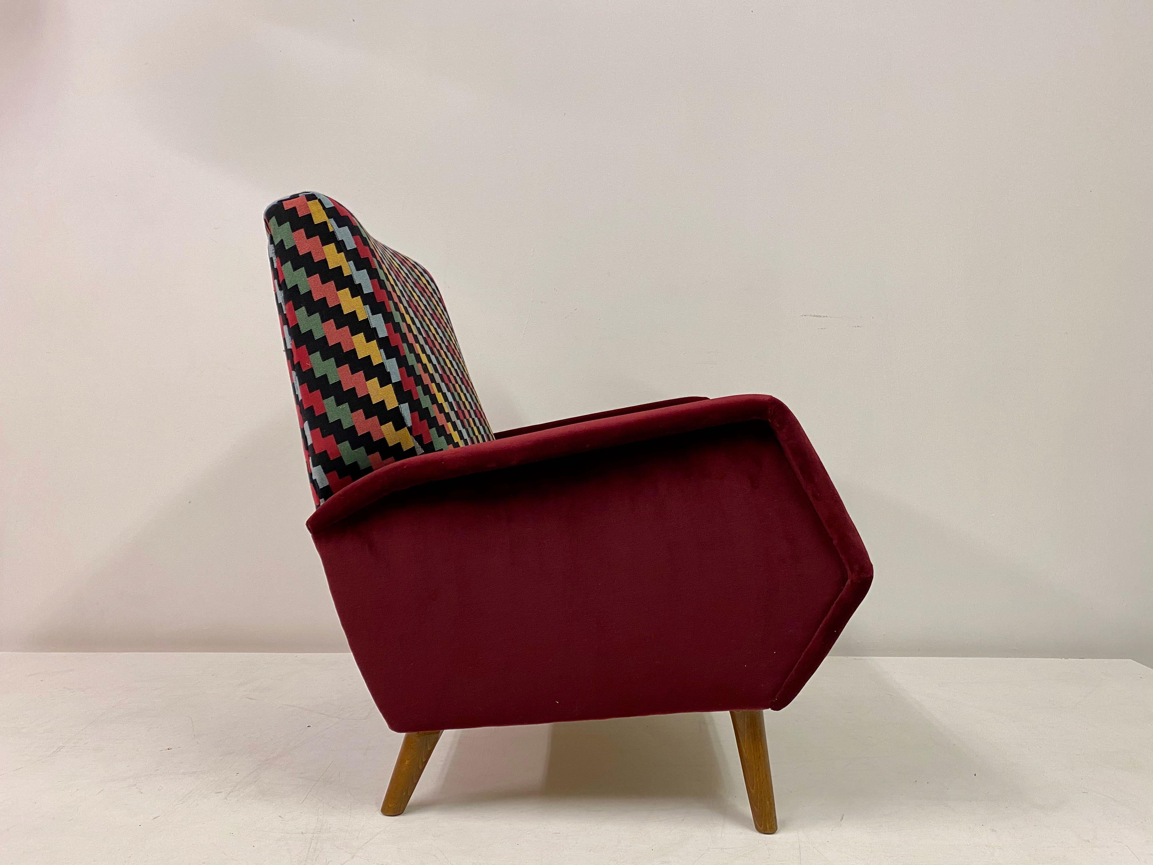Mid Century 1950s Model 803 Armchair by Gio Ponti For Sale 4