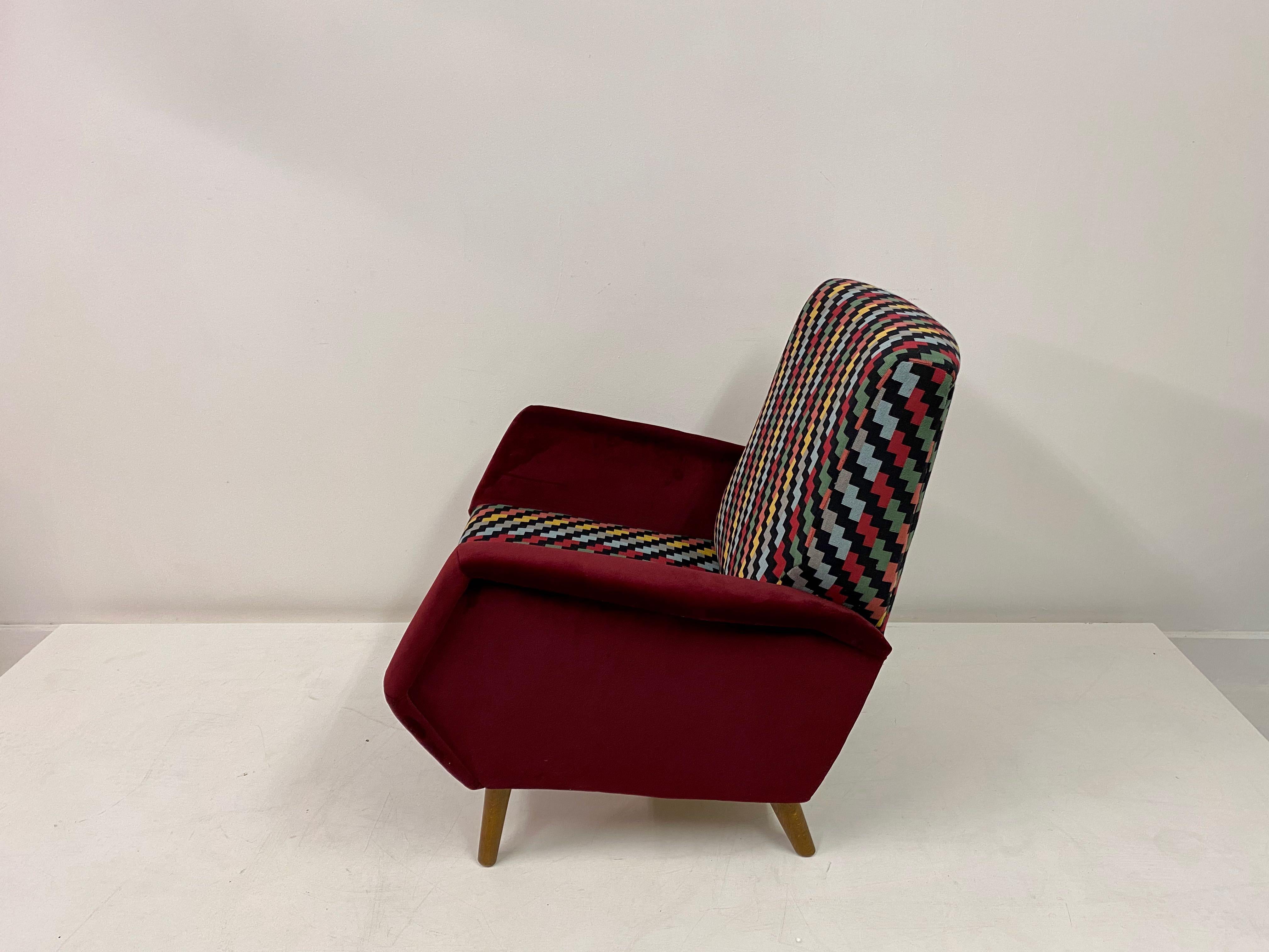 Mid-Century Modern Mid Century 1950s Model 803 Armchair by Gio Ponti For Sale