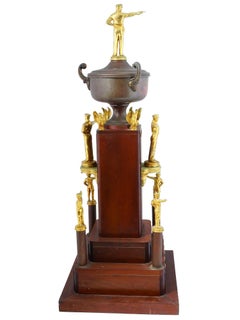 Mid-Century 1950s PBA Westchester County Firearms Pistol Shooting Trophy