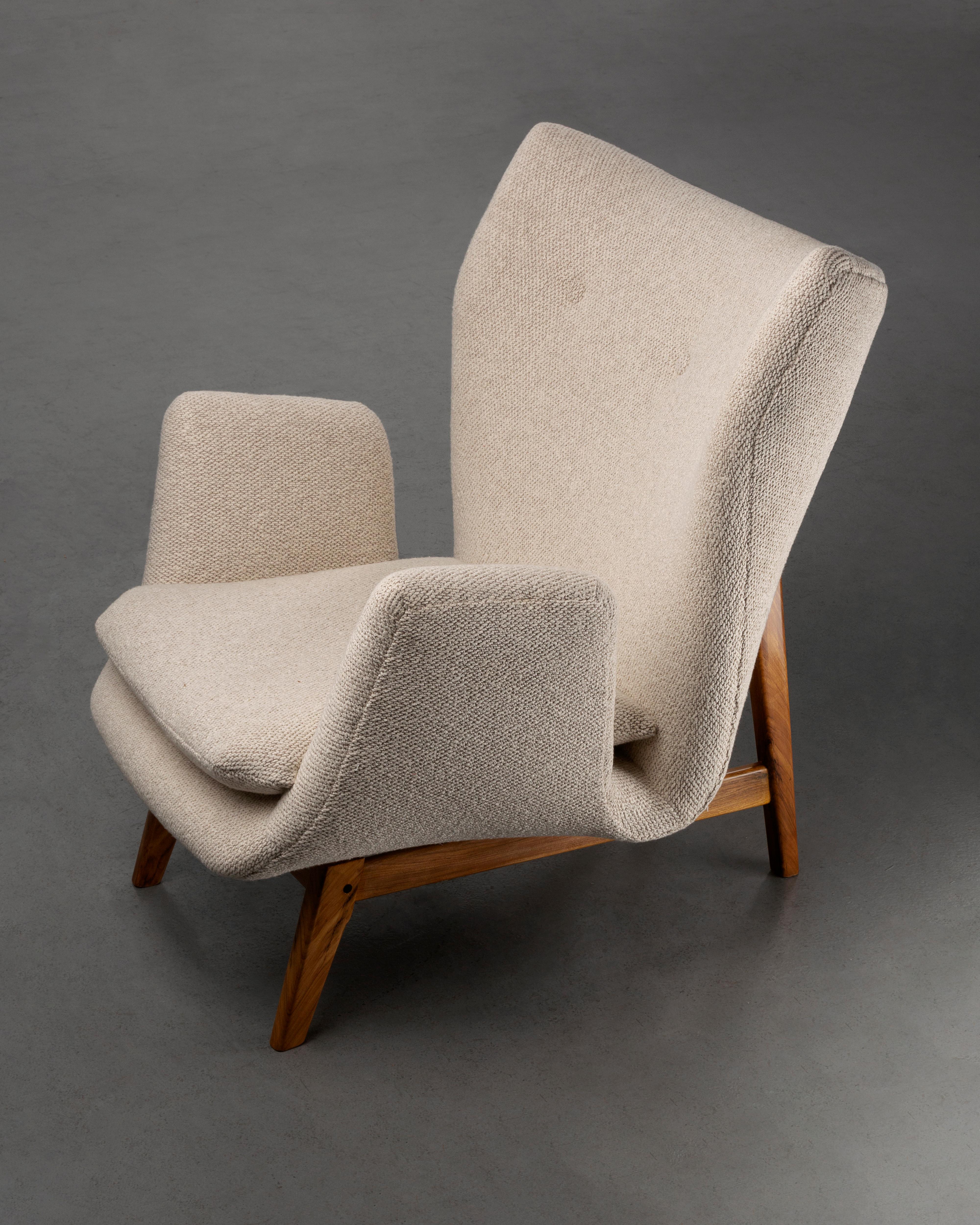Sillones de mediados de siglo de los años 50 Carlo Hauner Vintage en venta 5