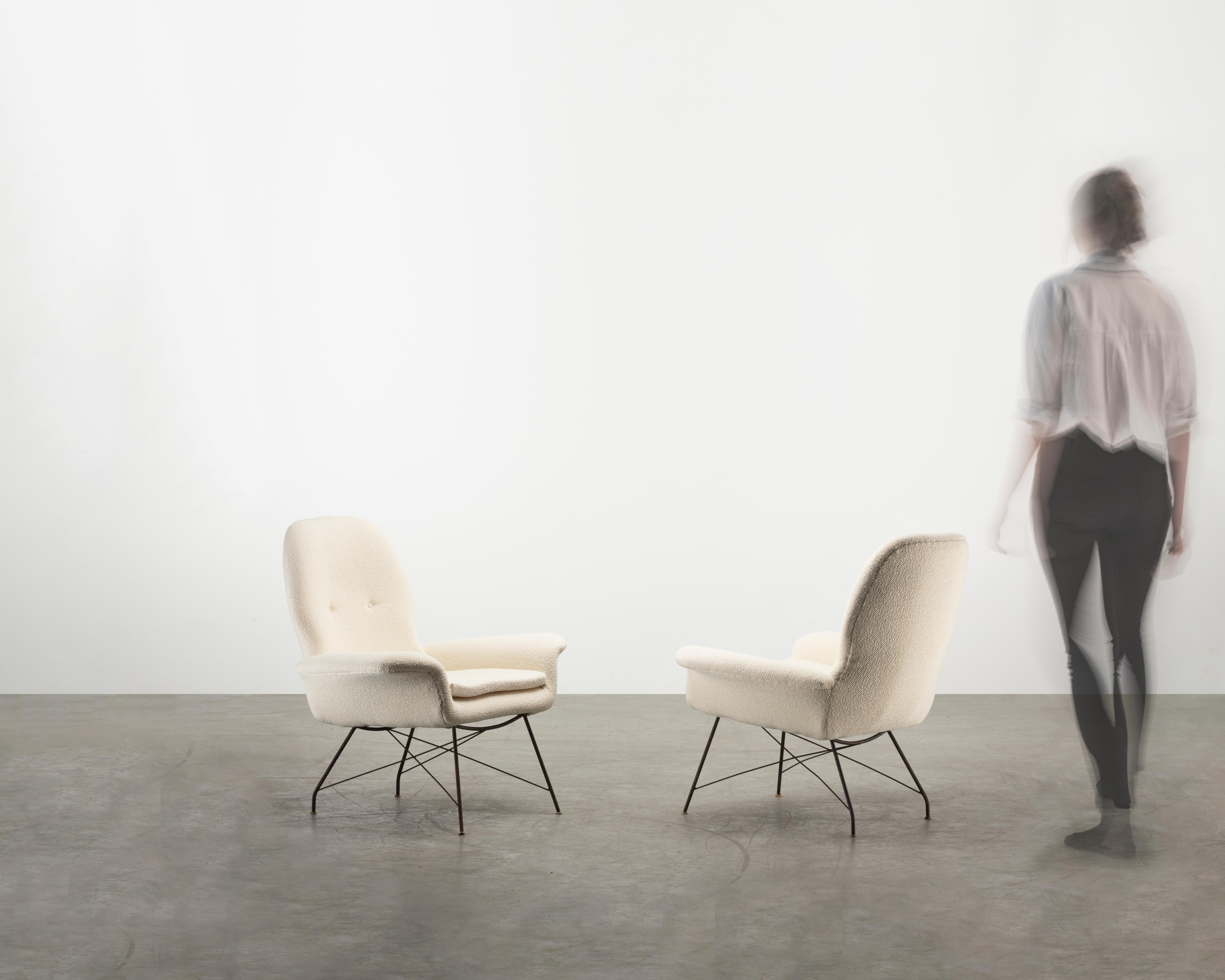 Mid-Century 1950s Vintage Carlo Hauner & Martin Eisler Andorinha Armchairs For Sale 7