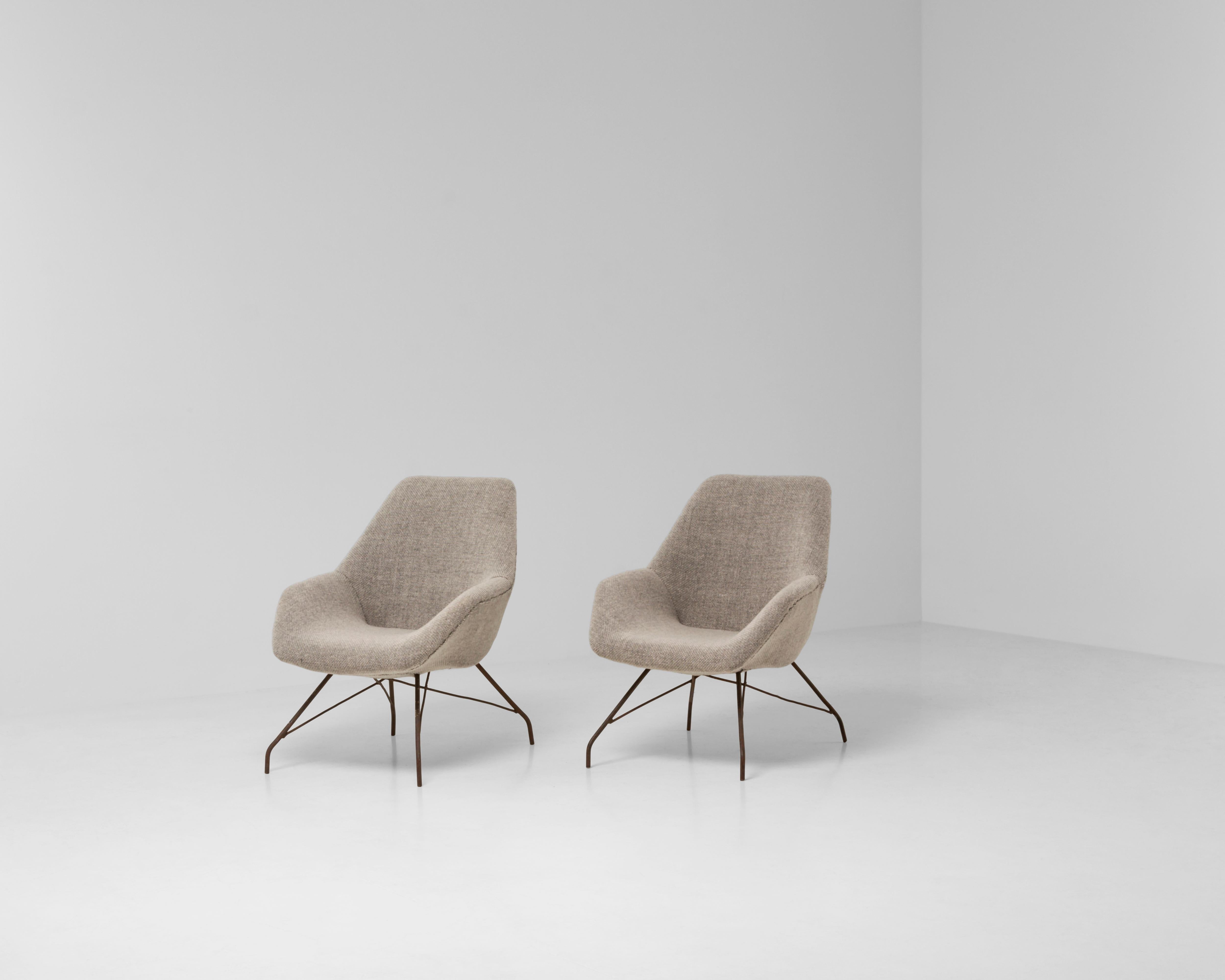Pareja de sillones Carlo Hauner and Martin Eisler Vintage de mediados de siglo 1950 en venta 7
