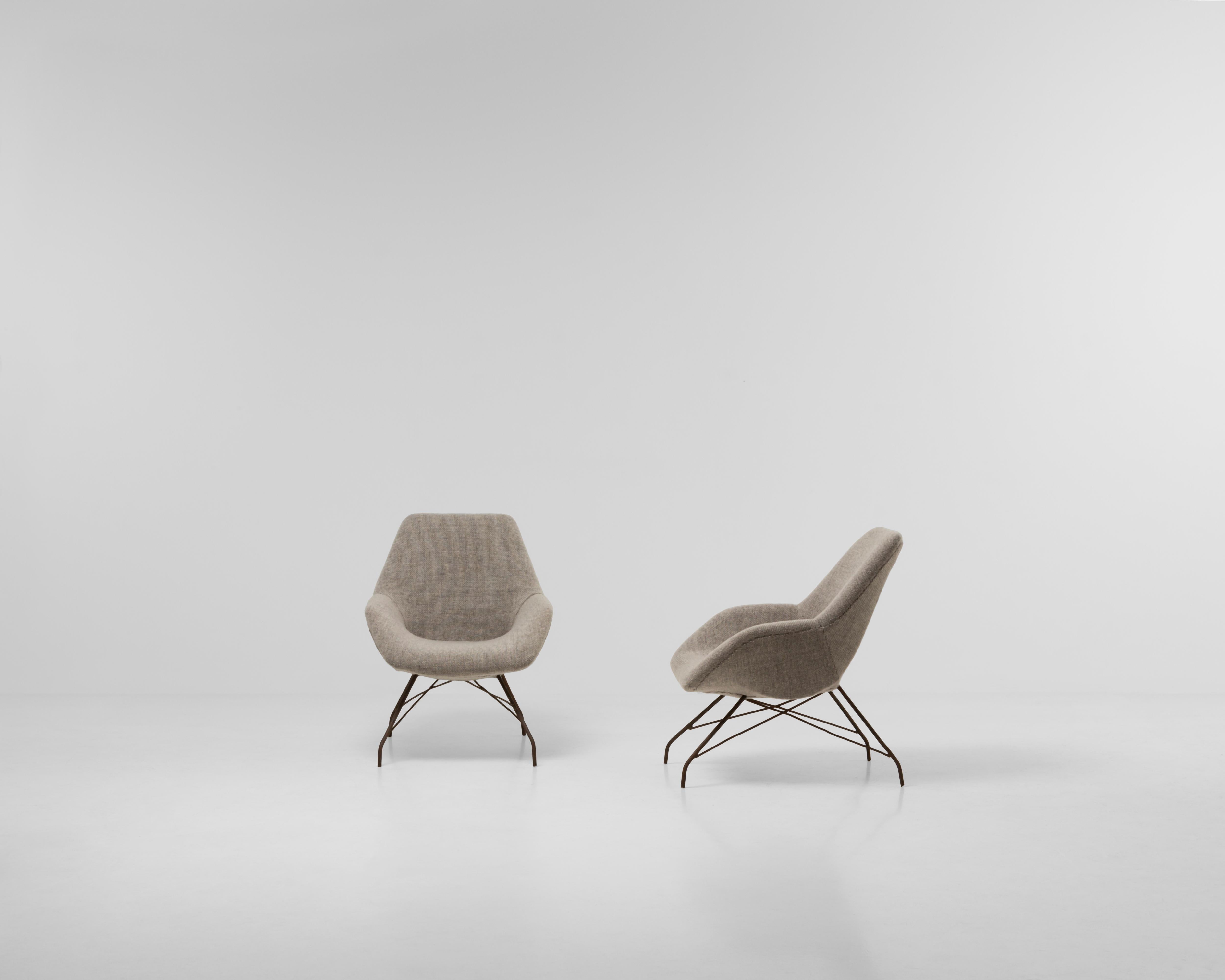 Pareja de sillones Carlo Hauner and Martin Eisler Vintage de mediados de siglo 1950 en venta 8