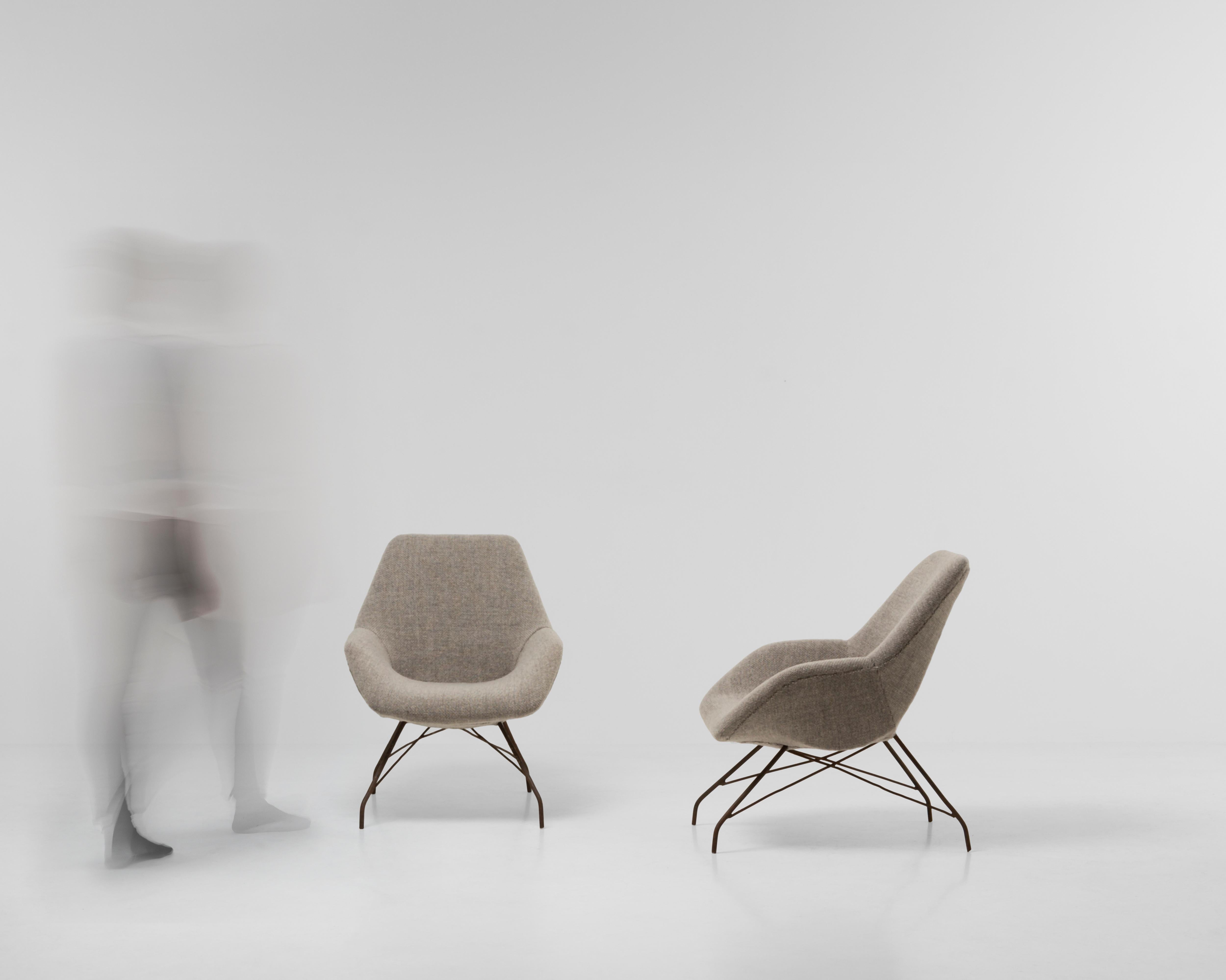 Pareja de sillones Carlo Hauner and Martin Eisler Vintage de mediados de siglo 1950 en venta 9