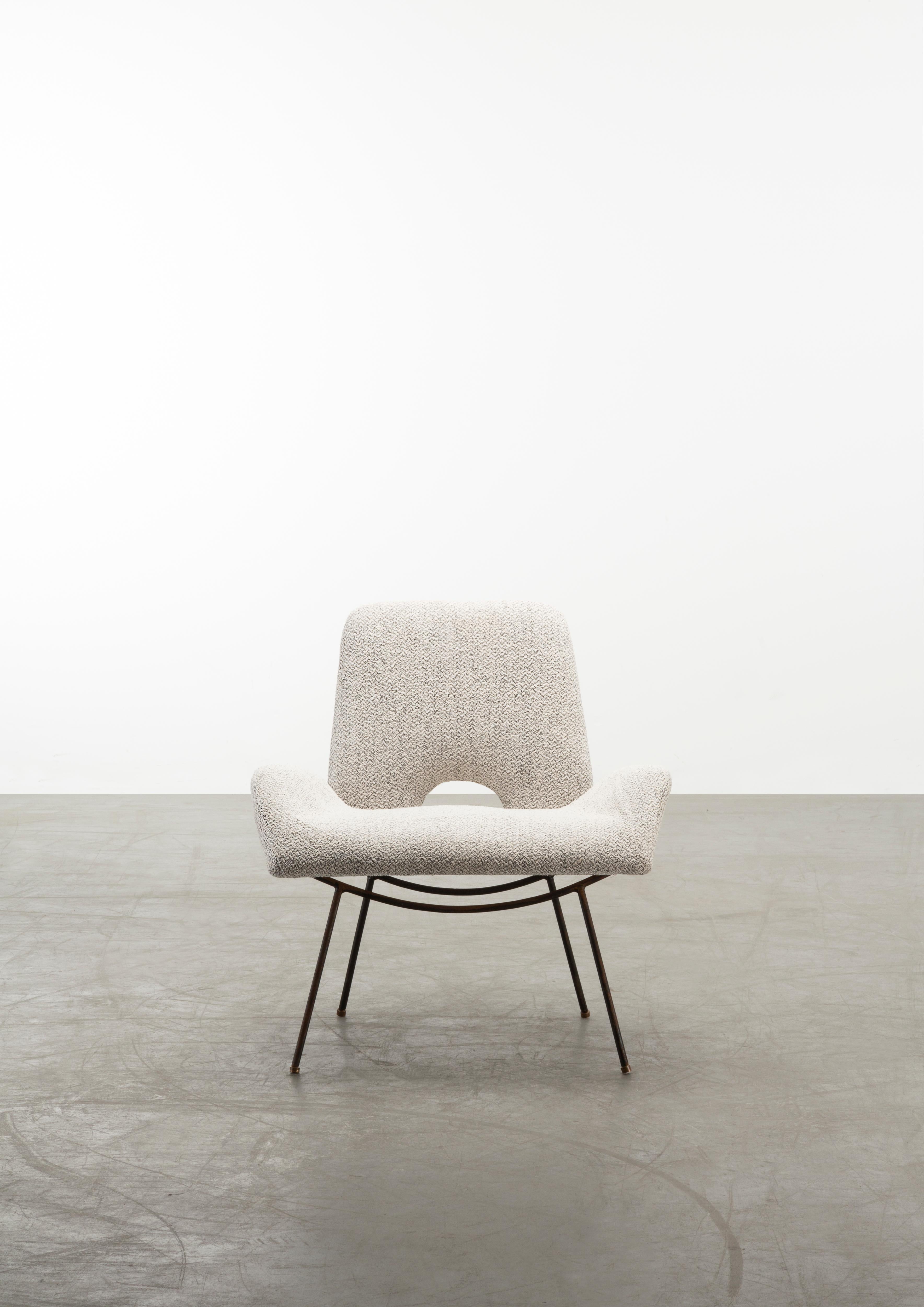 Mid-Century 1950s Vintage Carlo Hauner & Martin Eisler Pair of Lounge Chairs In Good Condition For Sale In London, GB