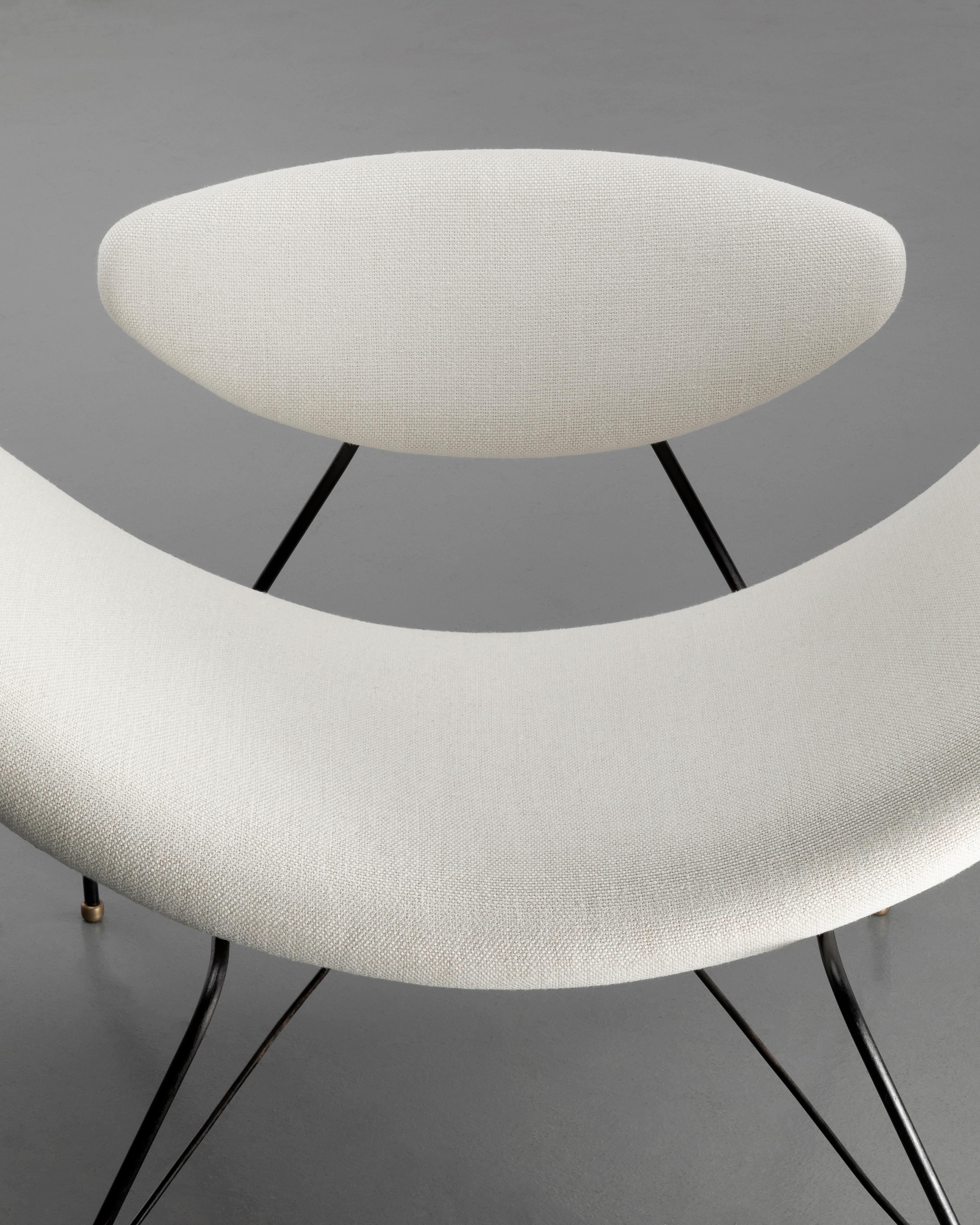 Mid-Century 1950s Vintage Carlo Hauner & Martin Eisler Reversible Armchairs For Sale 6
