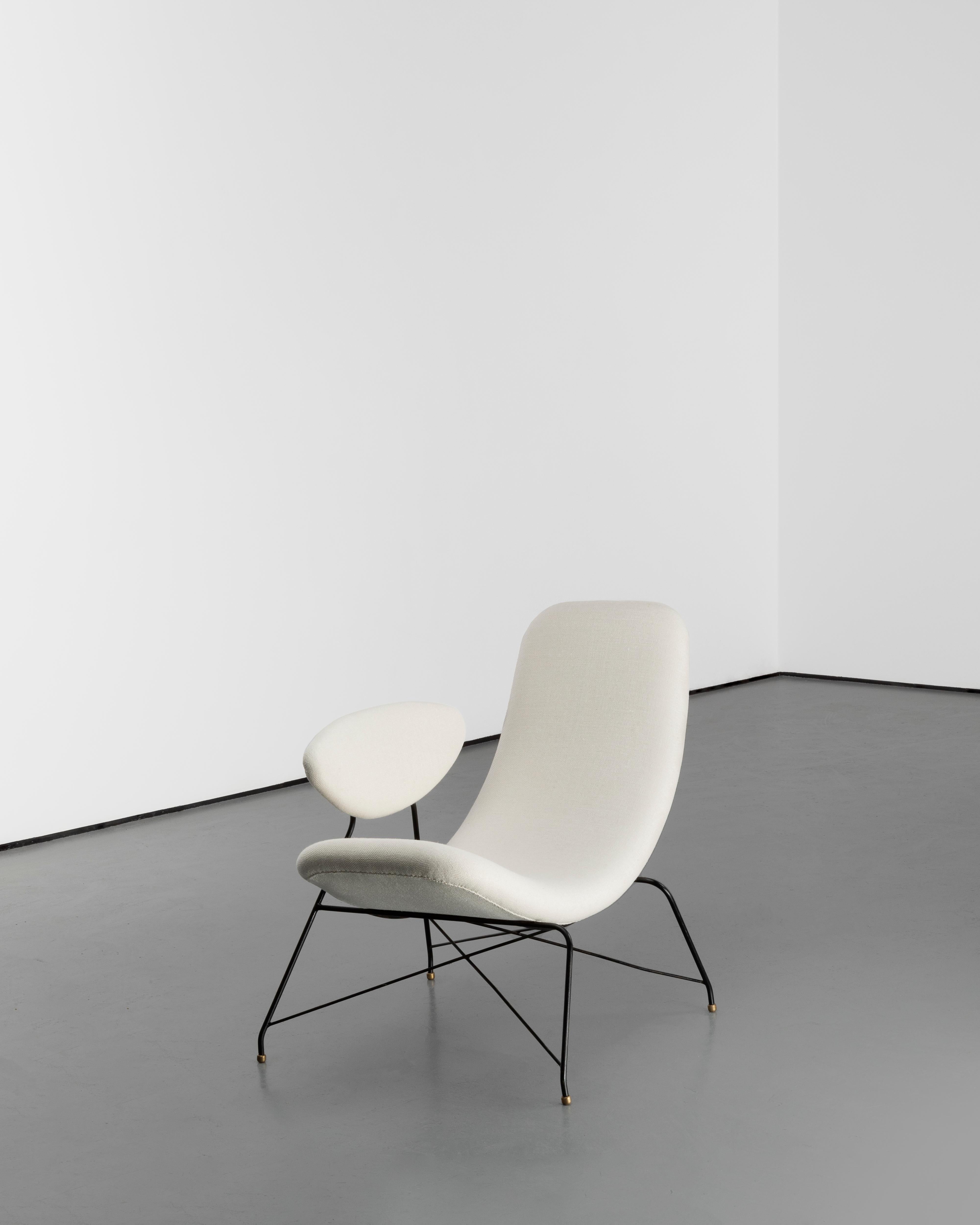 Mid-Century 1950s Vintage Carlo Hauner & Martin Eisler Reversible Armchairs For Sale 8