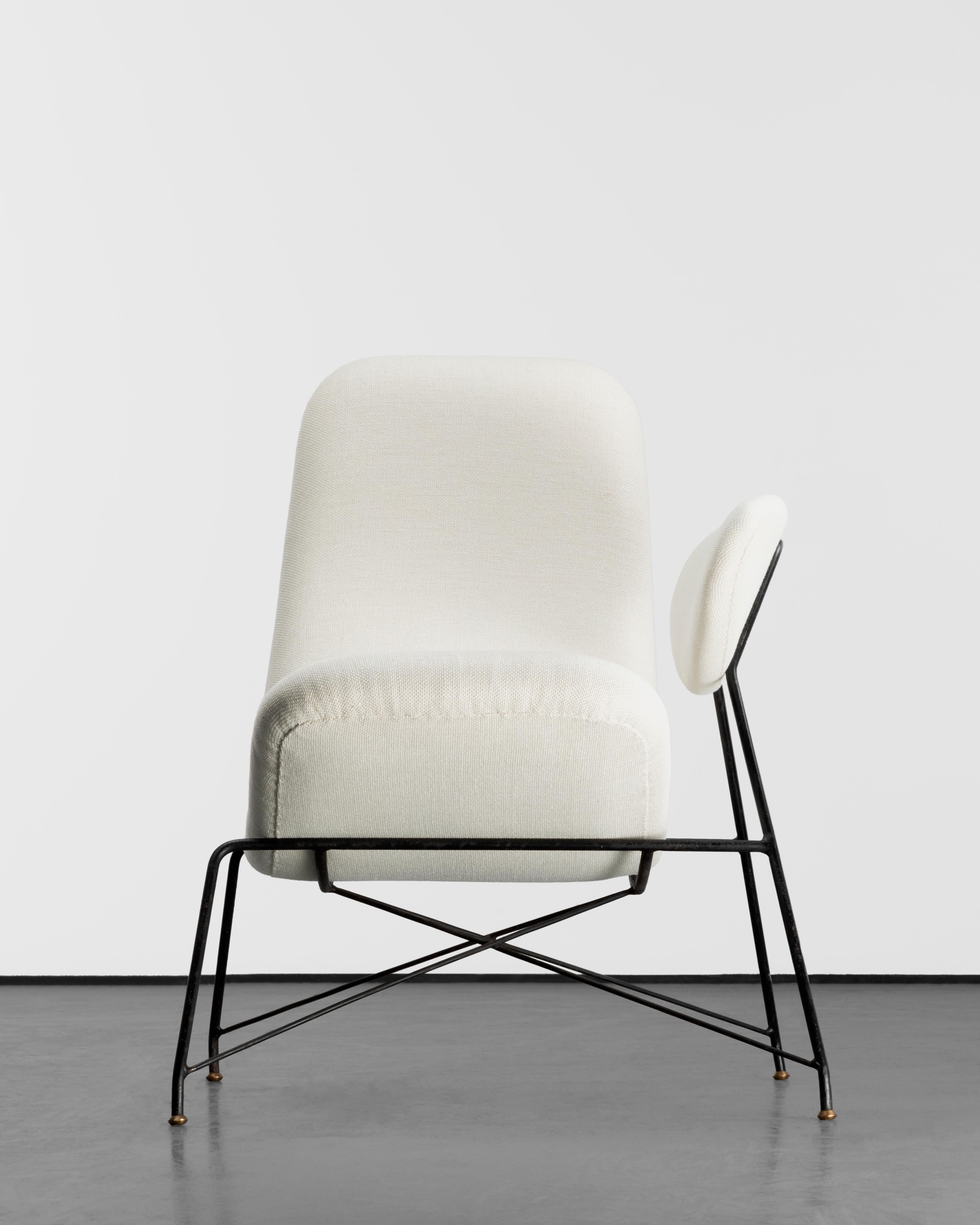 Mid-Century 1950s Vintage Carlo Hauner & Martin Eisler Reversible Armchairs For Sale 12