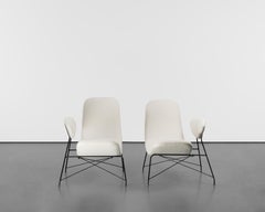 Mid-Century 1950s Vintage Carlo Hauner & Martin Eisler Fauteuils réversibles