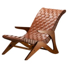 Mid-Century 1950s Vintage Zanine Caldas Lounge Chair