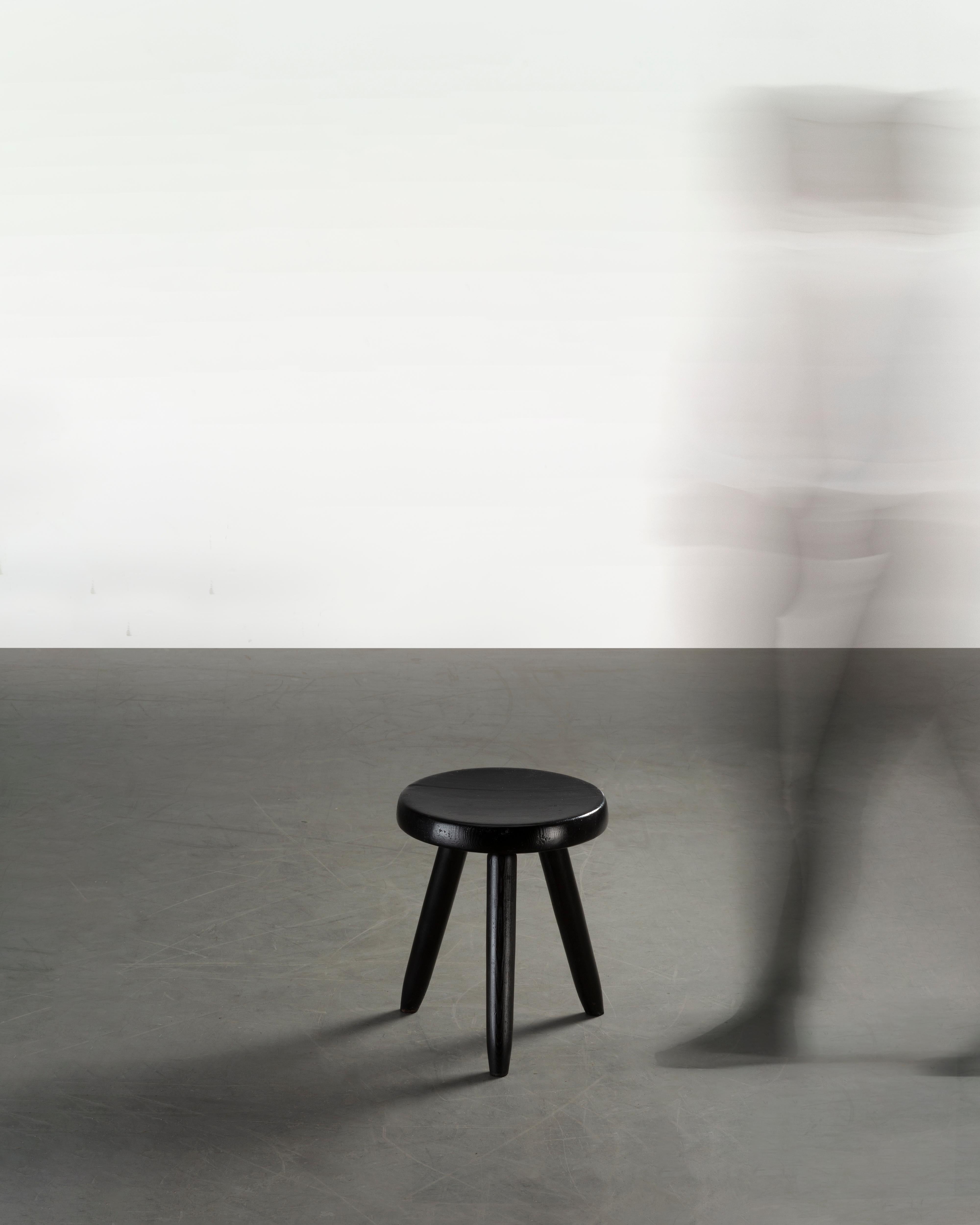 Mid-Century 1953 Vintage Charlotte Perriand Tall Berger Stool In Good Condition For Sale In London, GB