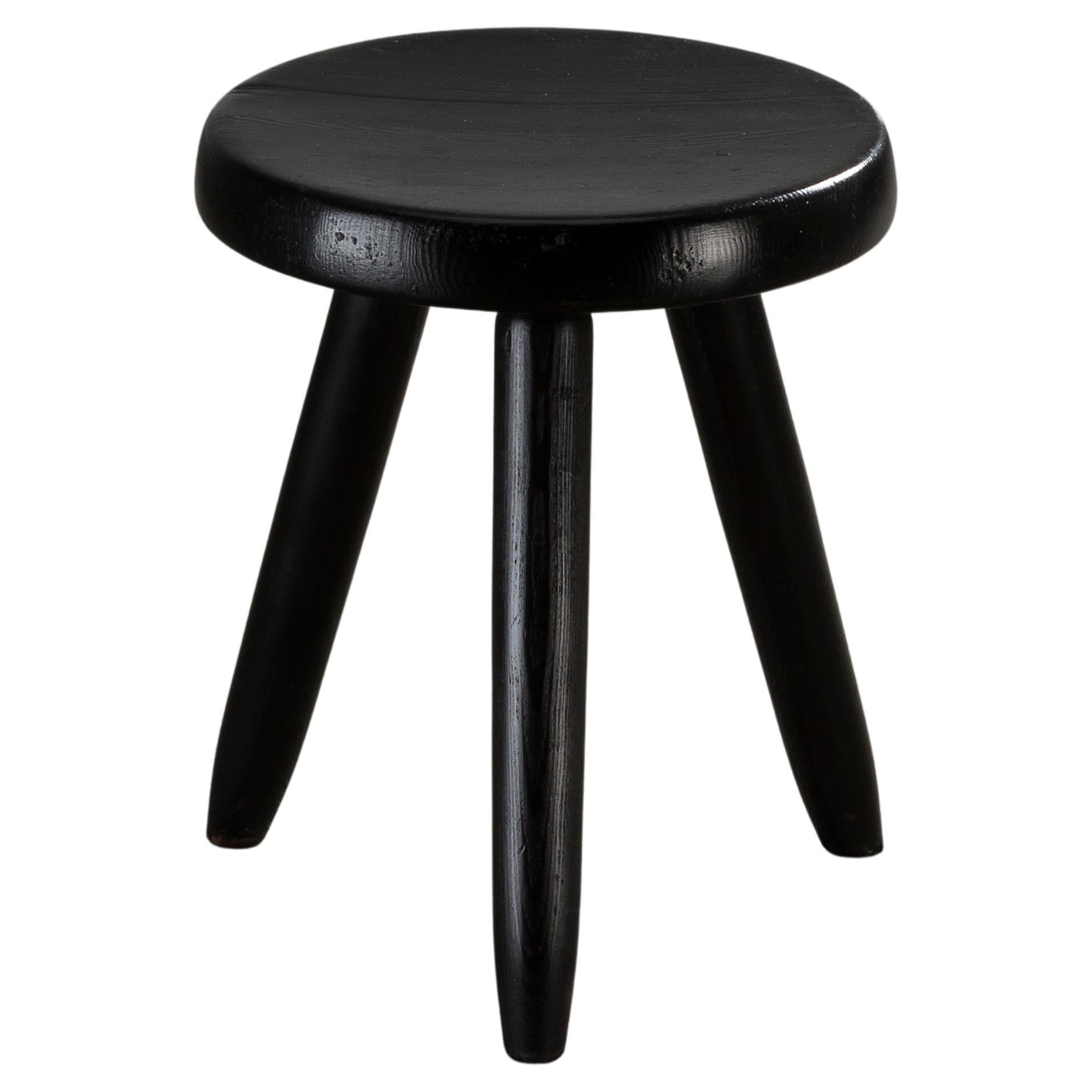 Milieu du siècle 1953 Vintage Charlotte Perriand Tabouret Berger Haut