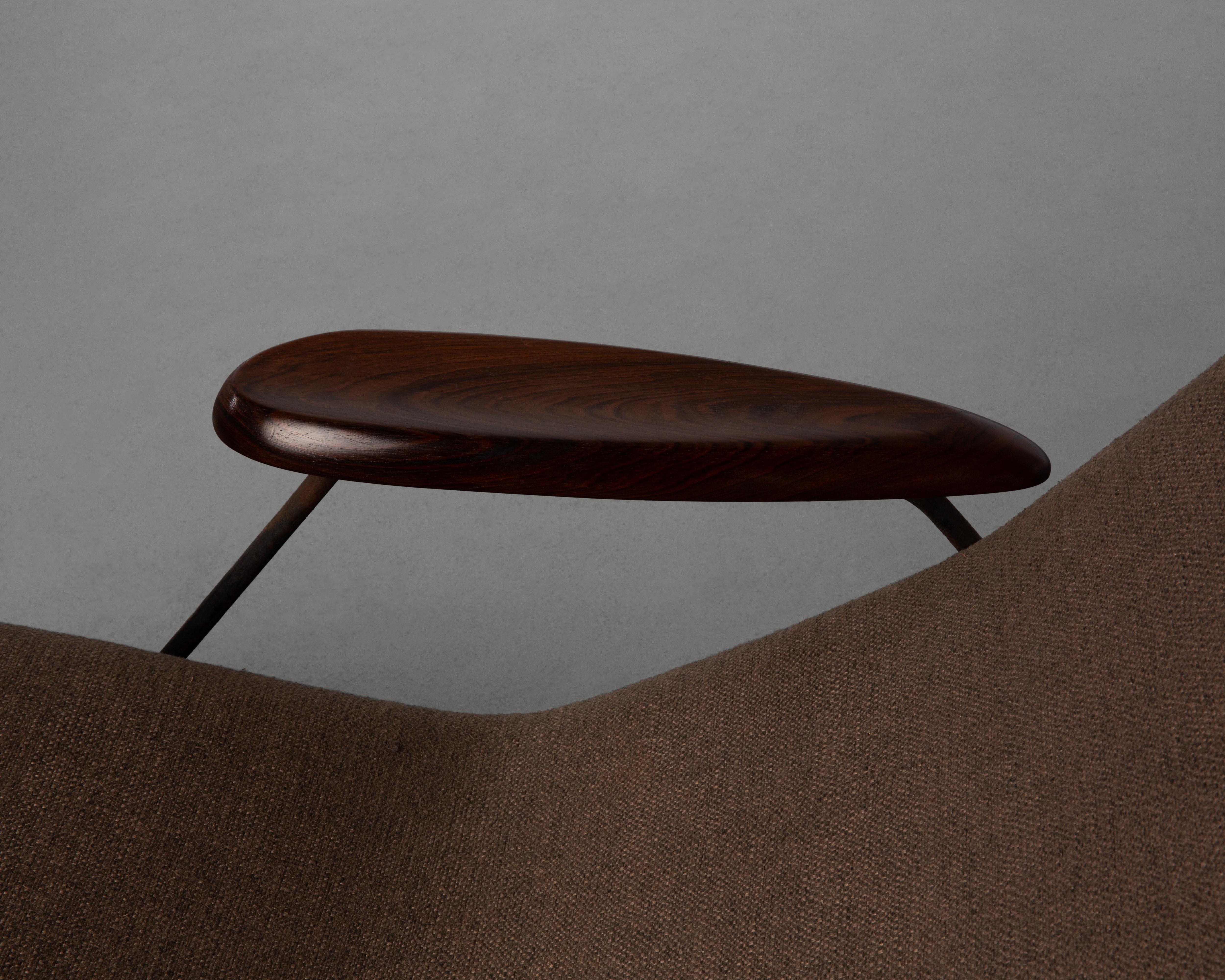 Chaise longue vintage Carlo Hauner de mediados de siglo de 1955 en venta 1