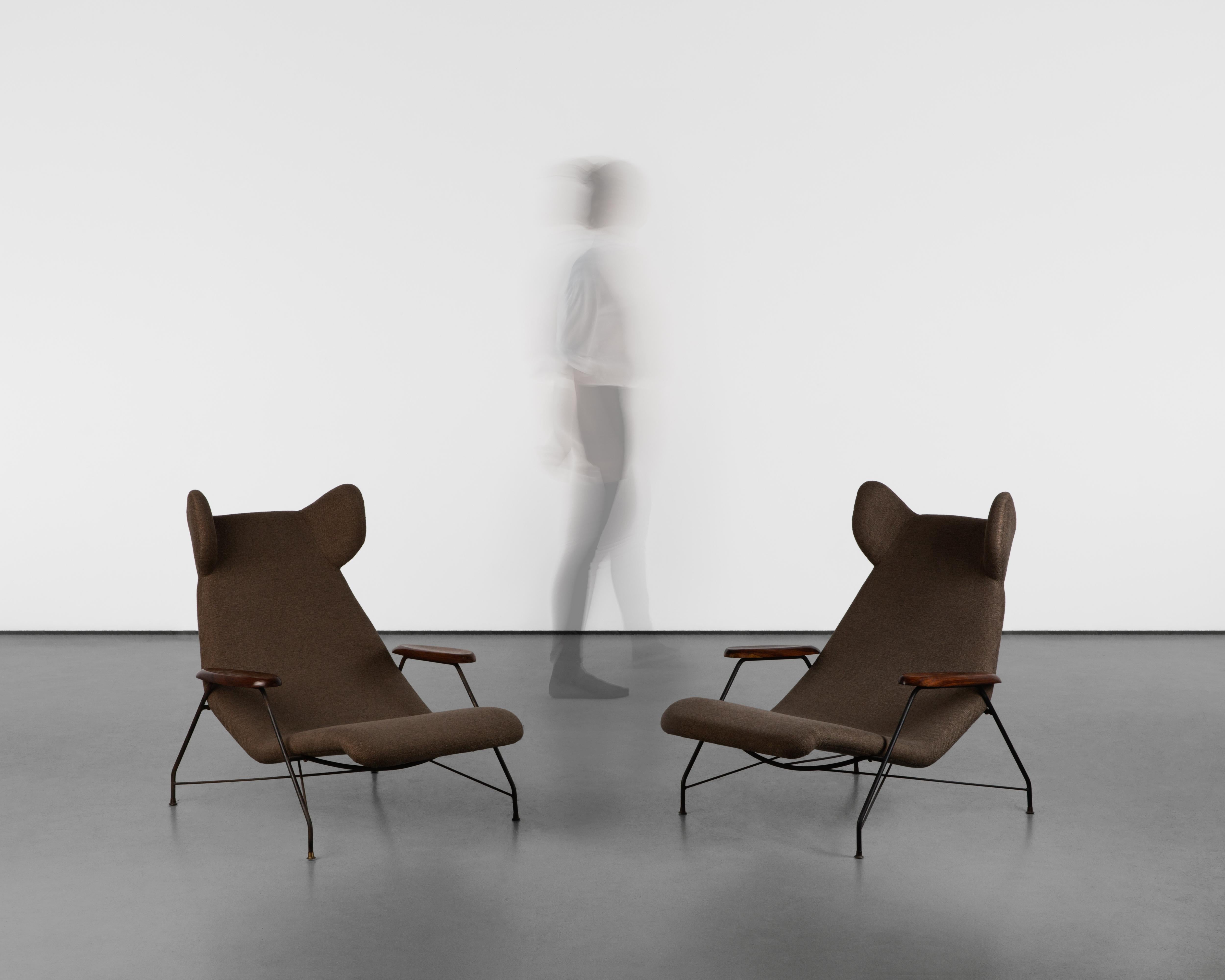 Chaise longue vintage Carlo Hauner de mediados de siglo de 1955 en venta 2