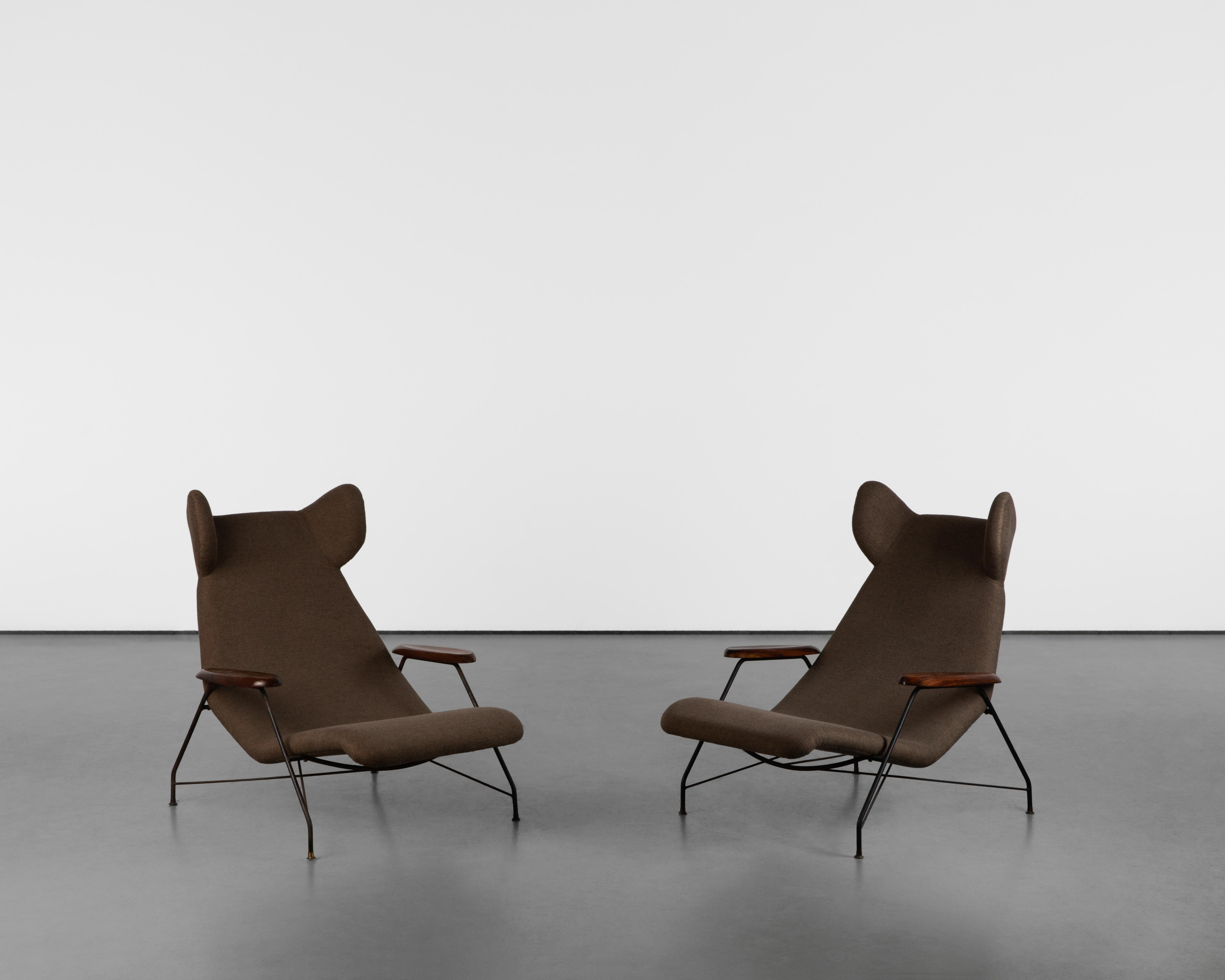 Chaise longue vintage Carlo Hauner de mediados de siglo de 1955 en venta 3
