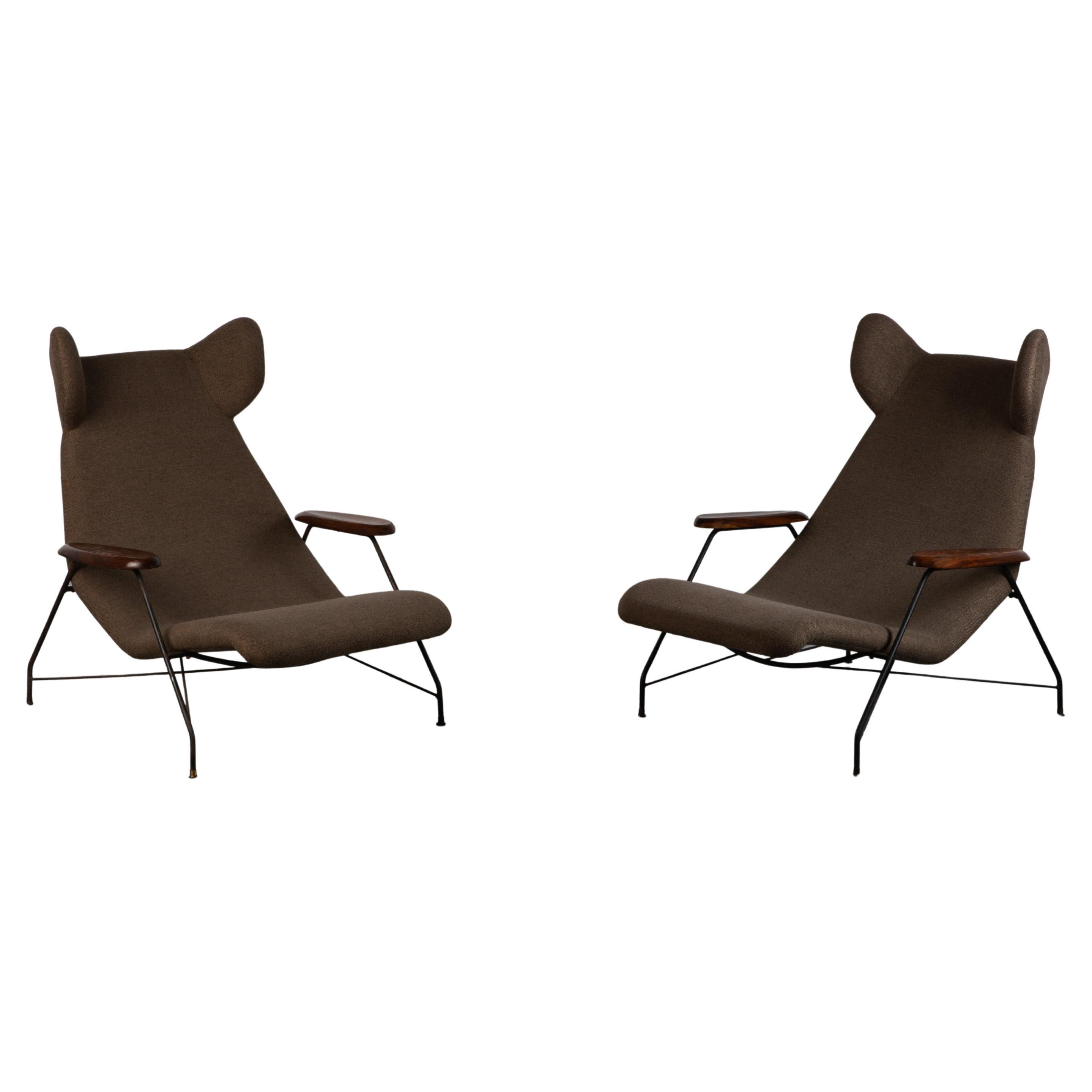 Mid-Century 1955 Vintage Carlo Hauner Chaise Longue