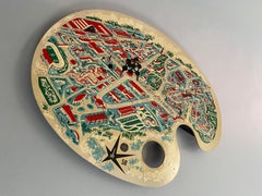 Mesa auxiliar de recuerdo de la Exposición Universal de Bruselas de mediados de siglo de 1958